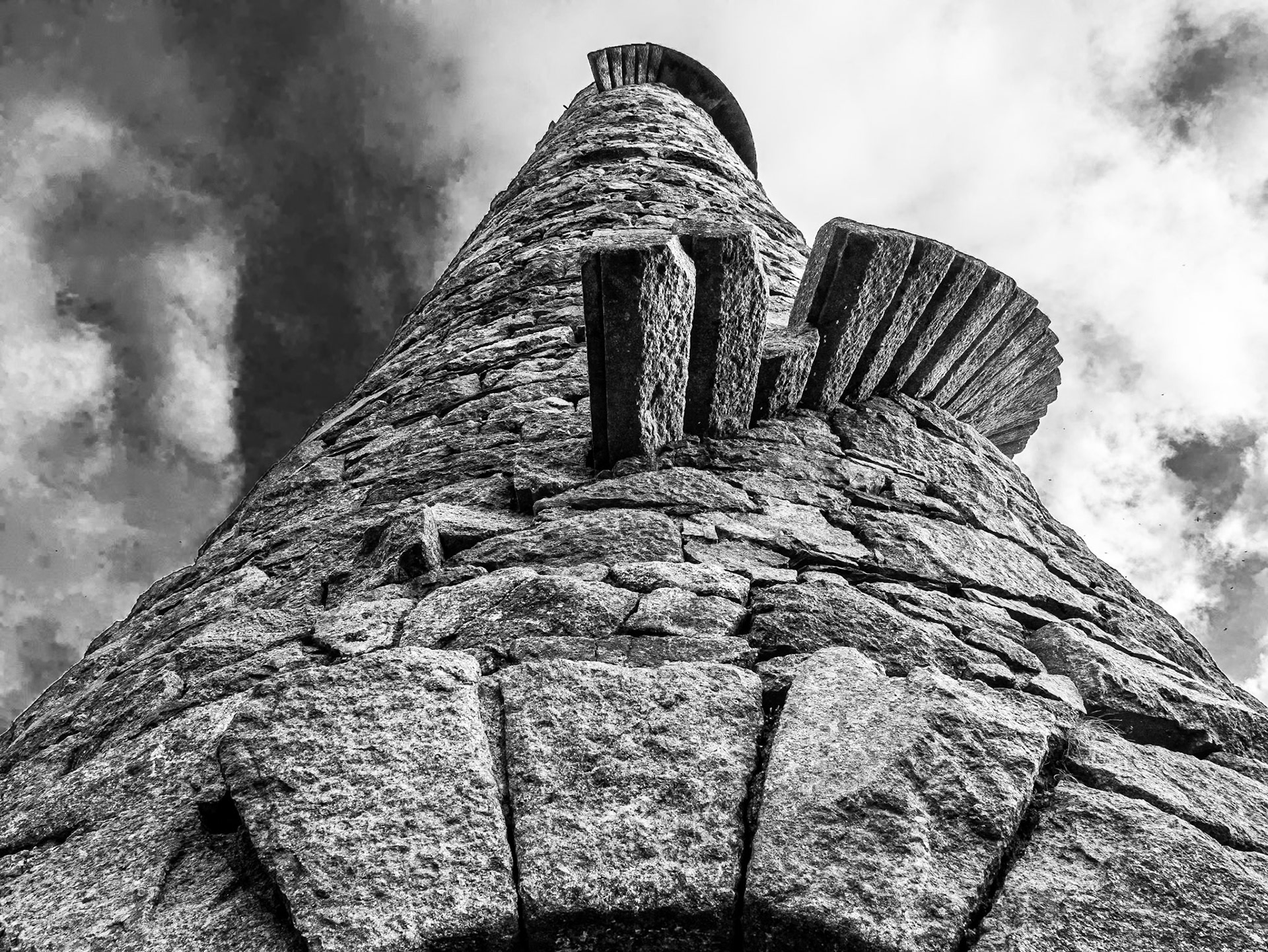Lead mines chimney, Carrickgollogan, Co Dublin, 28 Nov 2014