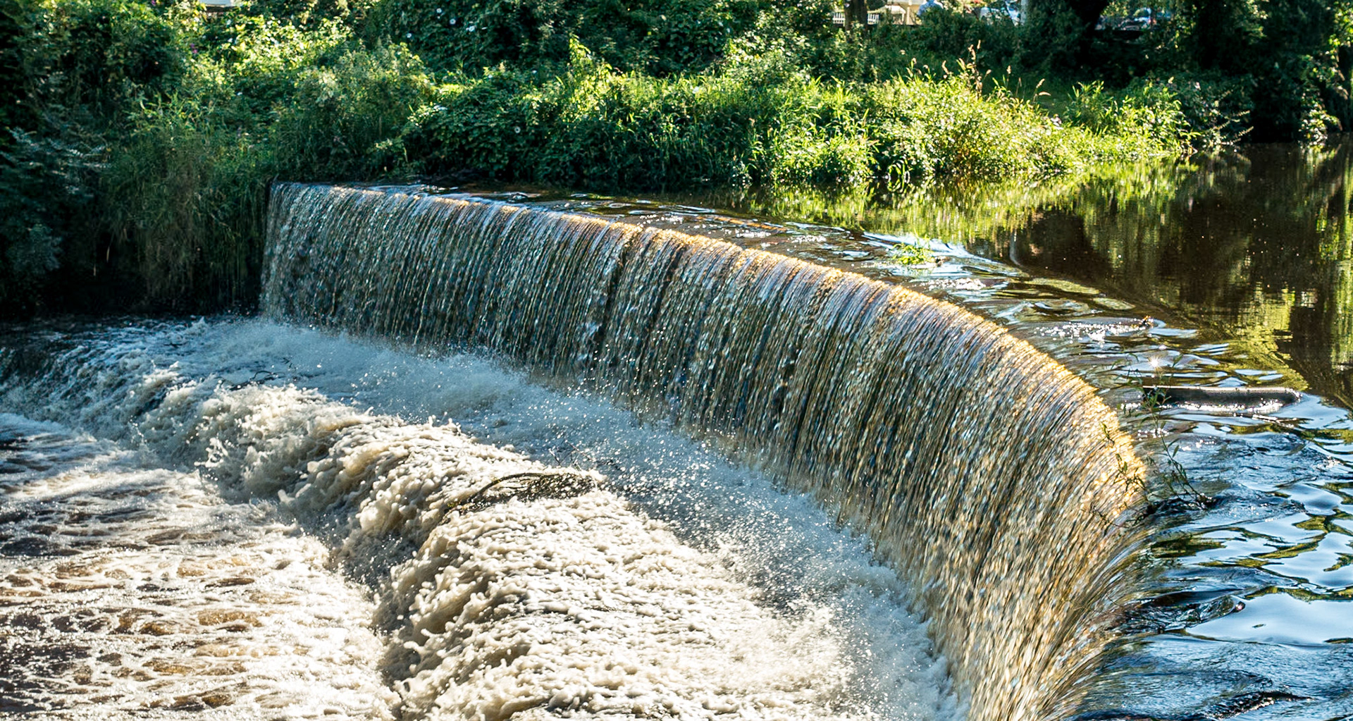 Weir on the Dodder, by Dartry Park, Dublin, 5 Sep 2016