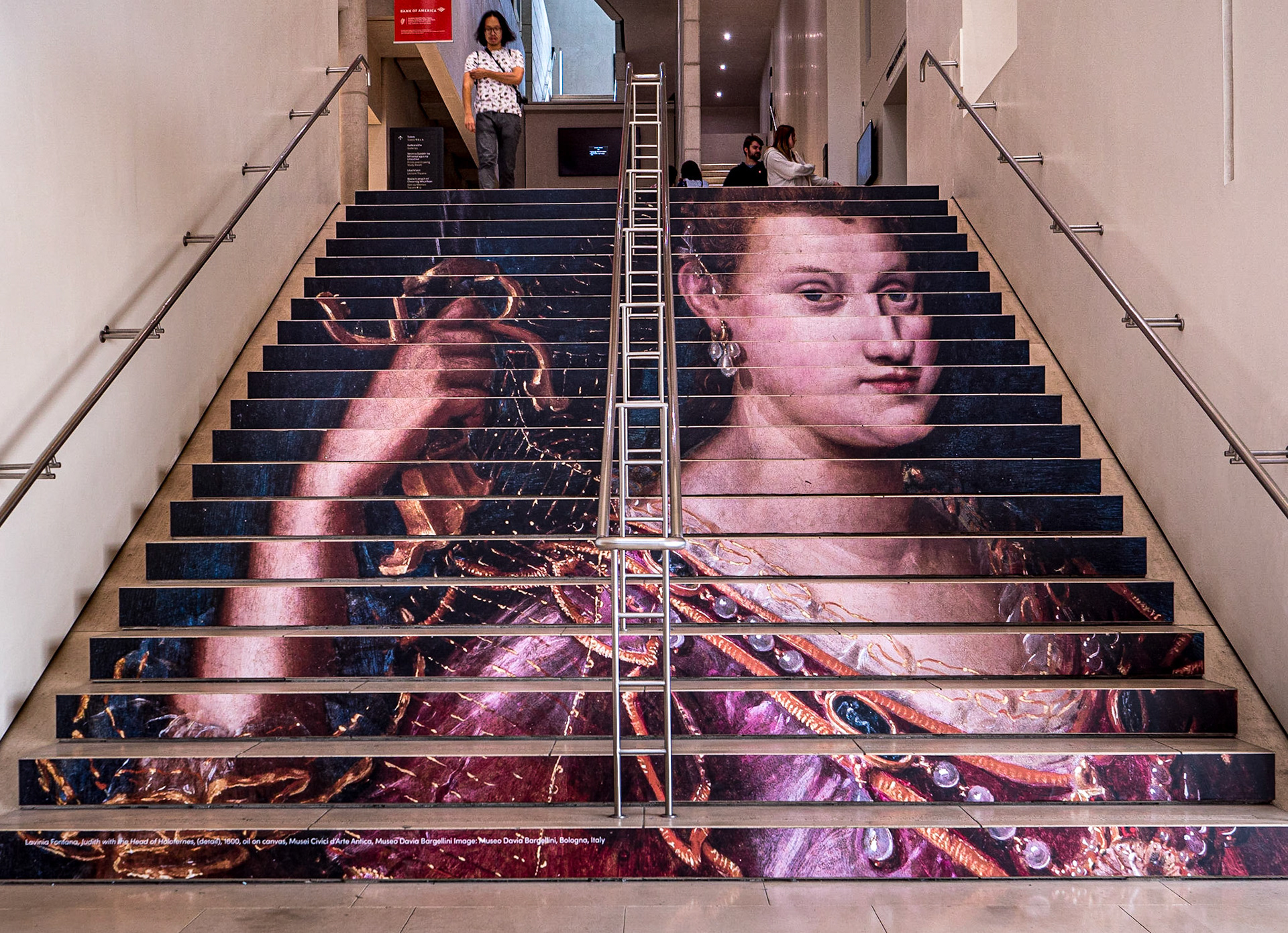 Decoration for Lavinia Fontana exhibition, National Gallery, Dublin, 26 May 2023