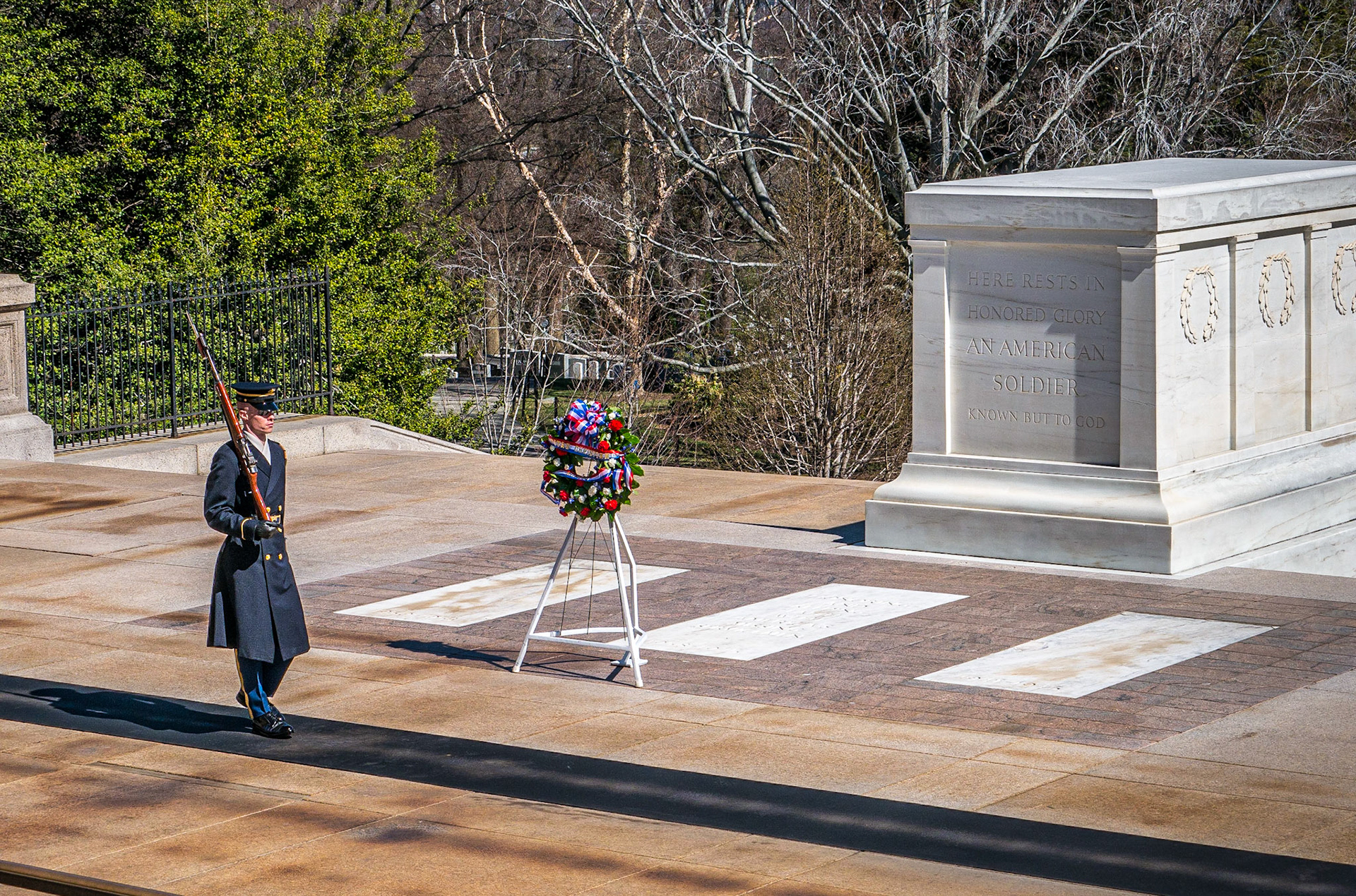 Tomb of the Unknown Soldier, Arlington Cemetery, Washington DC, 5 Mar 2018