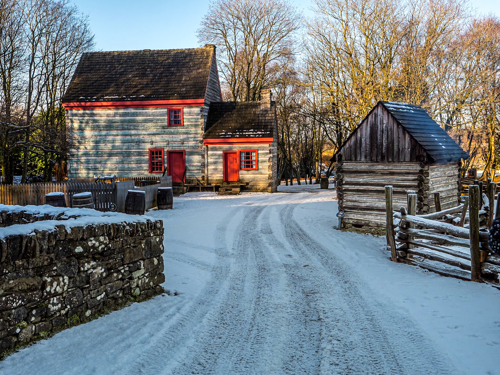 Ulster American Folk Park, Co Tyrone, 20 Jan 2023