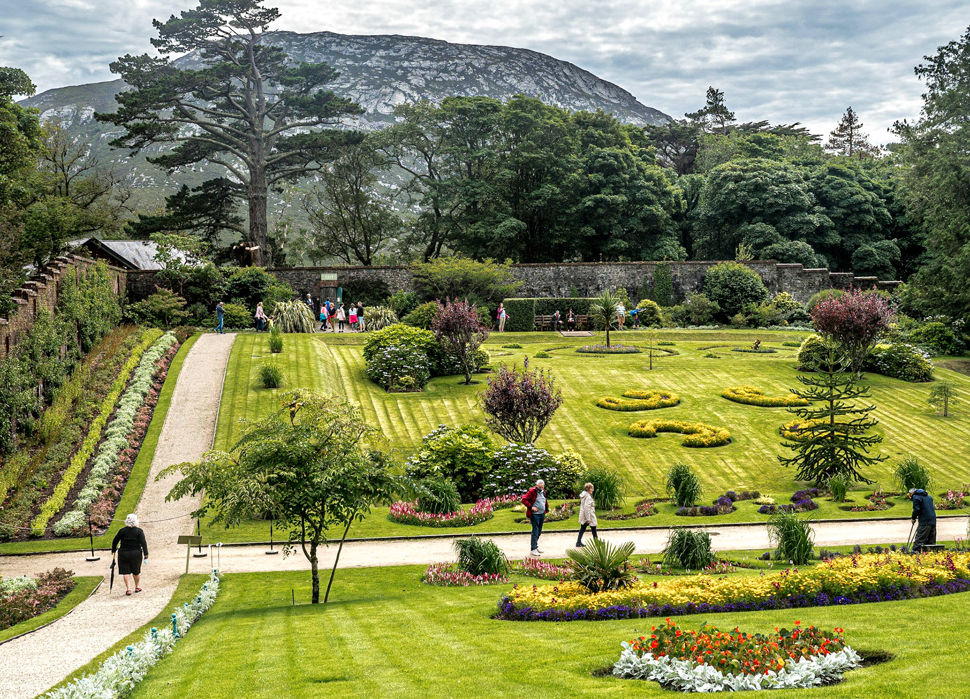 Walled garden, Kylemore Abbey, Co Galway, 30 Jul 2020