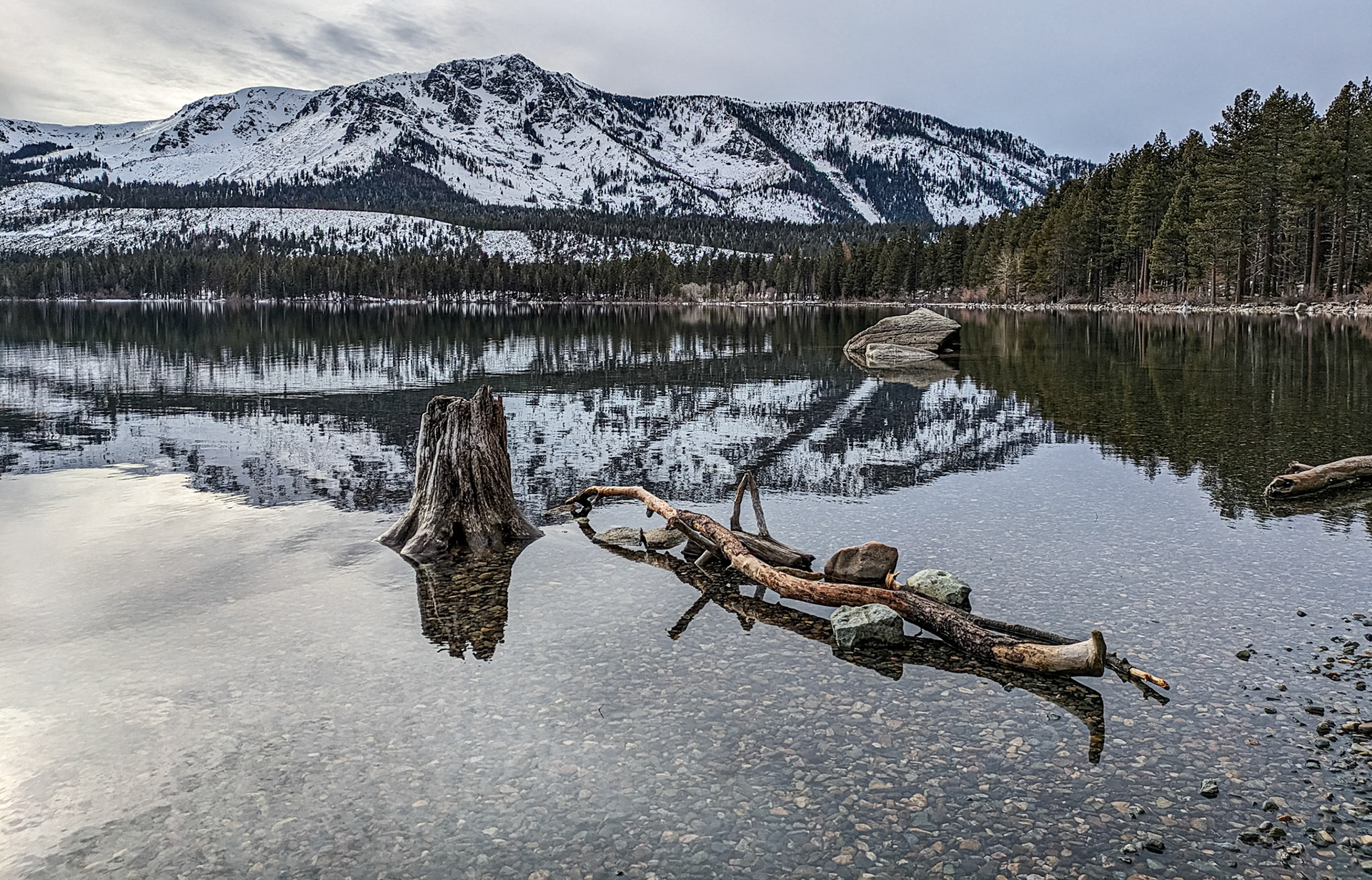 Fallen Leaf Lake, California, 19 Jan 2024