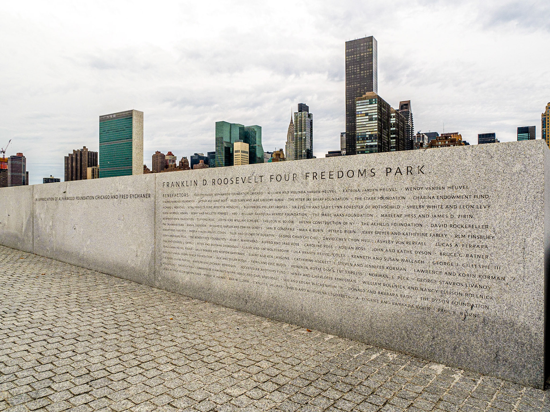 Four Freedoms Park, Roosevelt Island, New York, 22 Nov 2015