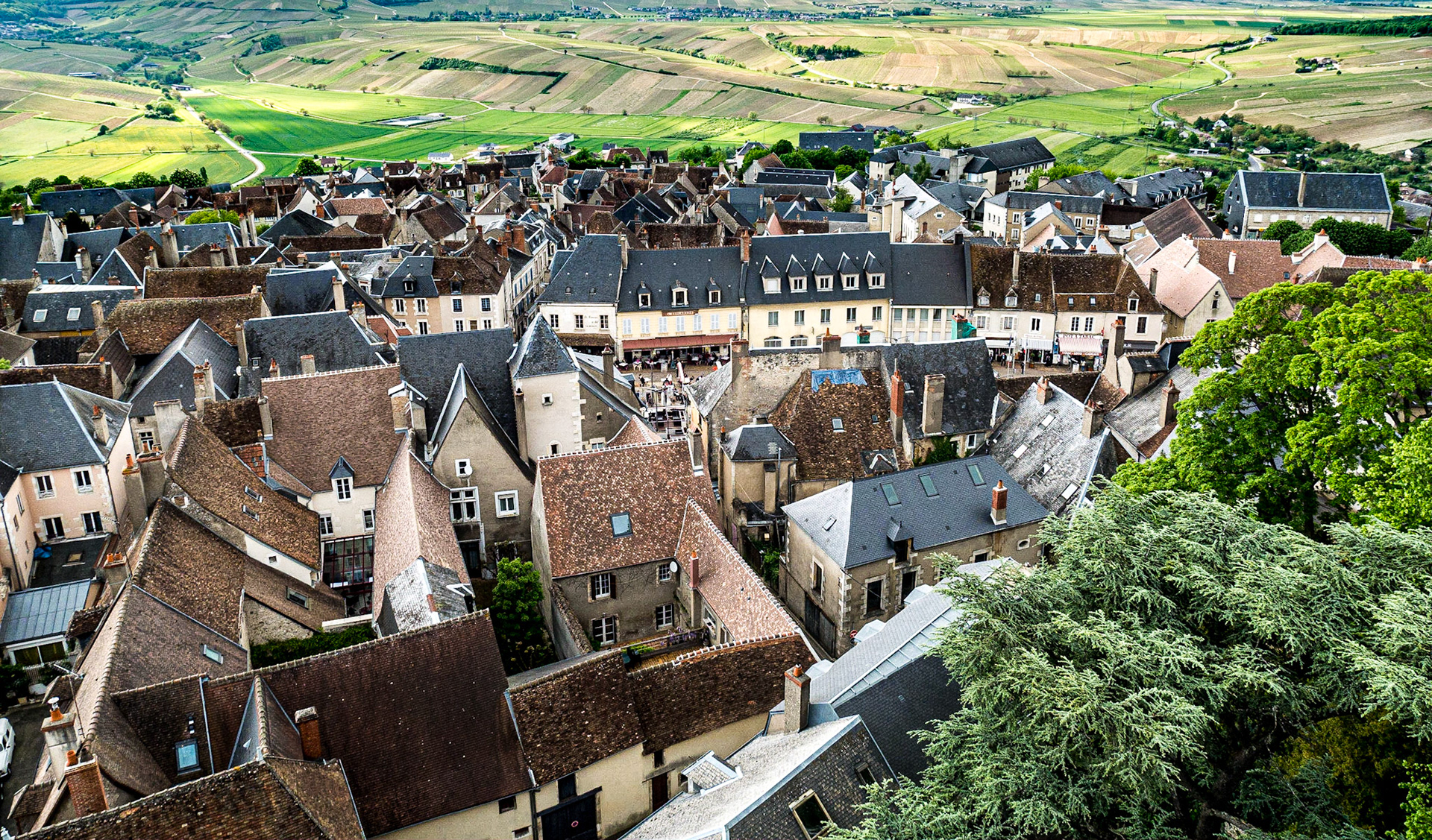 View from Tour des Fiefs, Sancerre, 15 May 2016