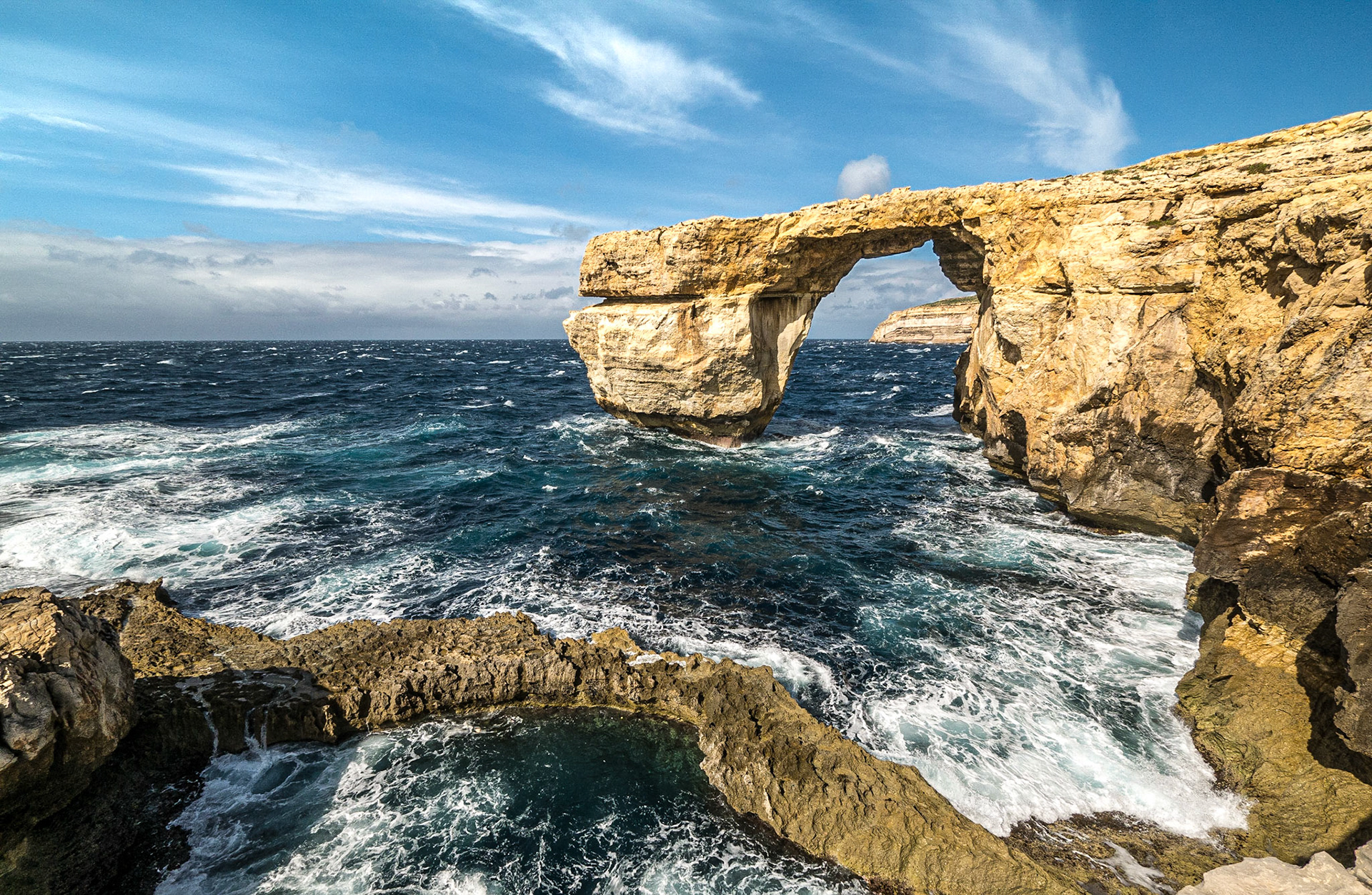 Azure window, Dwerja, Gozo, 22 Feb 2015