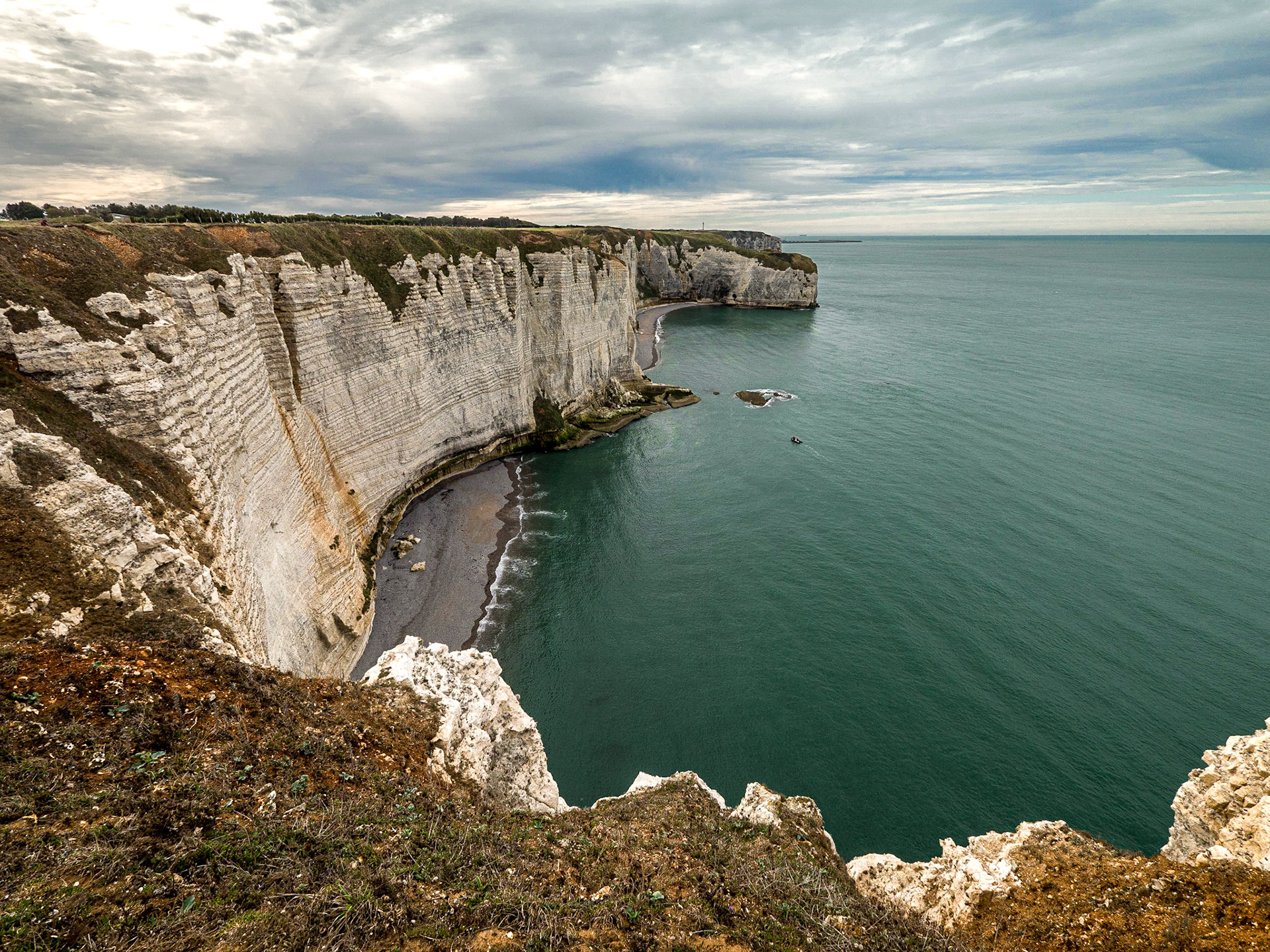 Chalk cliffs, Étretat, Normandy, 3 Oct 2019