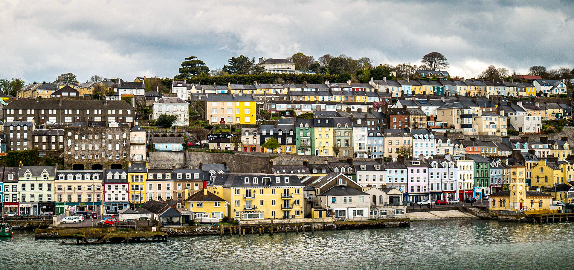 Cobh from the Pont Aven ferry, 20 Apr 2018