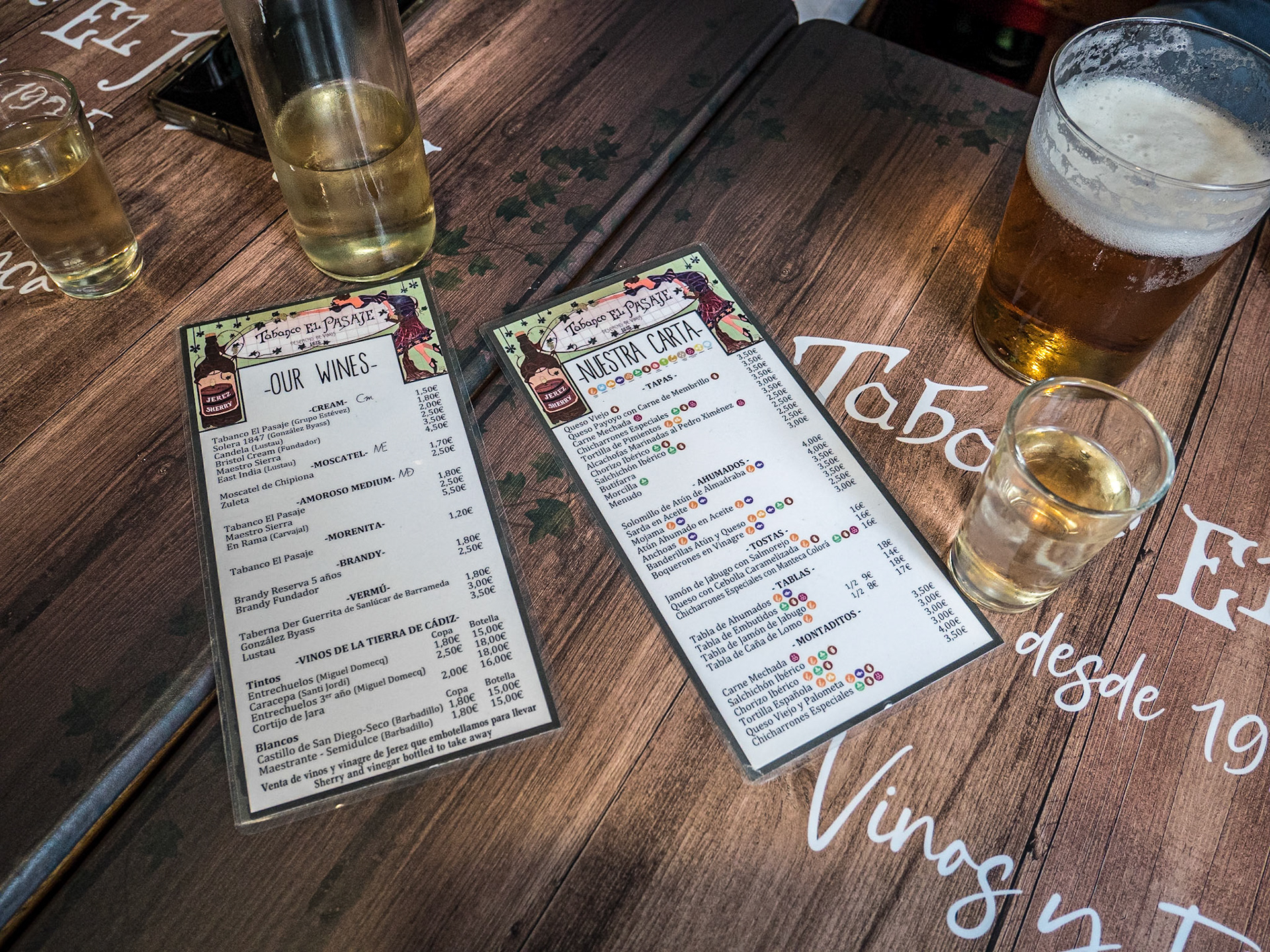 Tabanco El Pasaje, Calle Santa Maria, Jerez, Spain, 22 Apr 2022