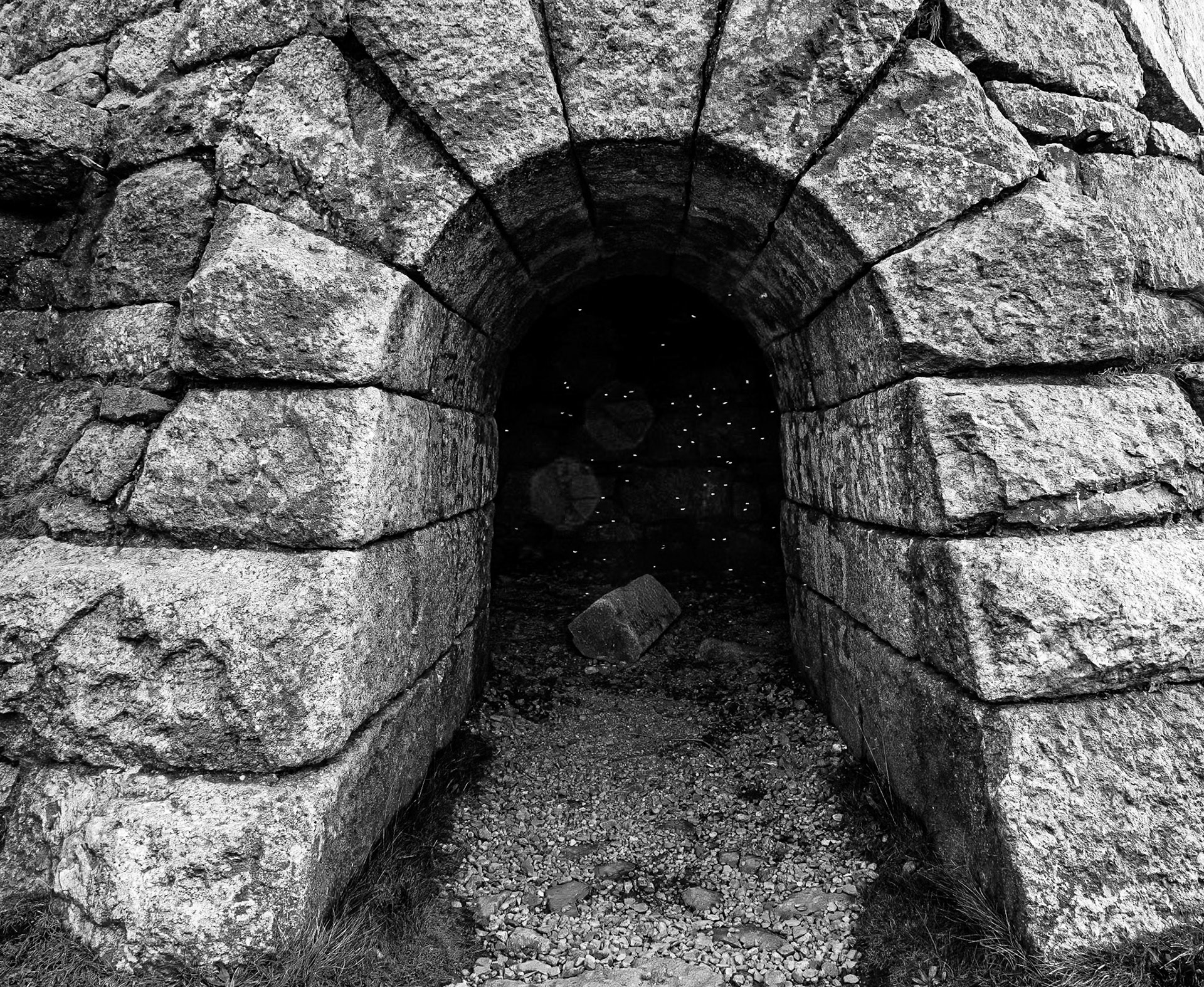 Lead mines chimney, Carrickgollogan, Co Dublin, 28 Nov 2014