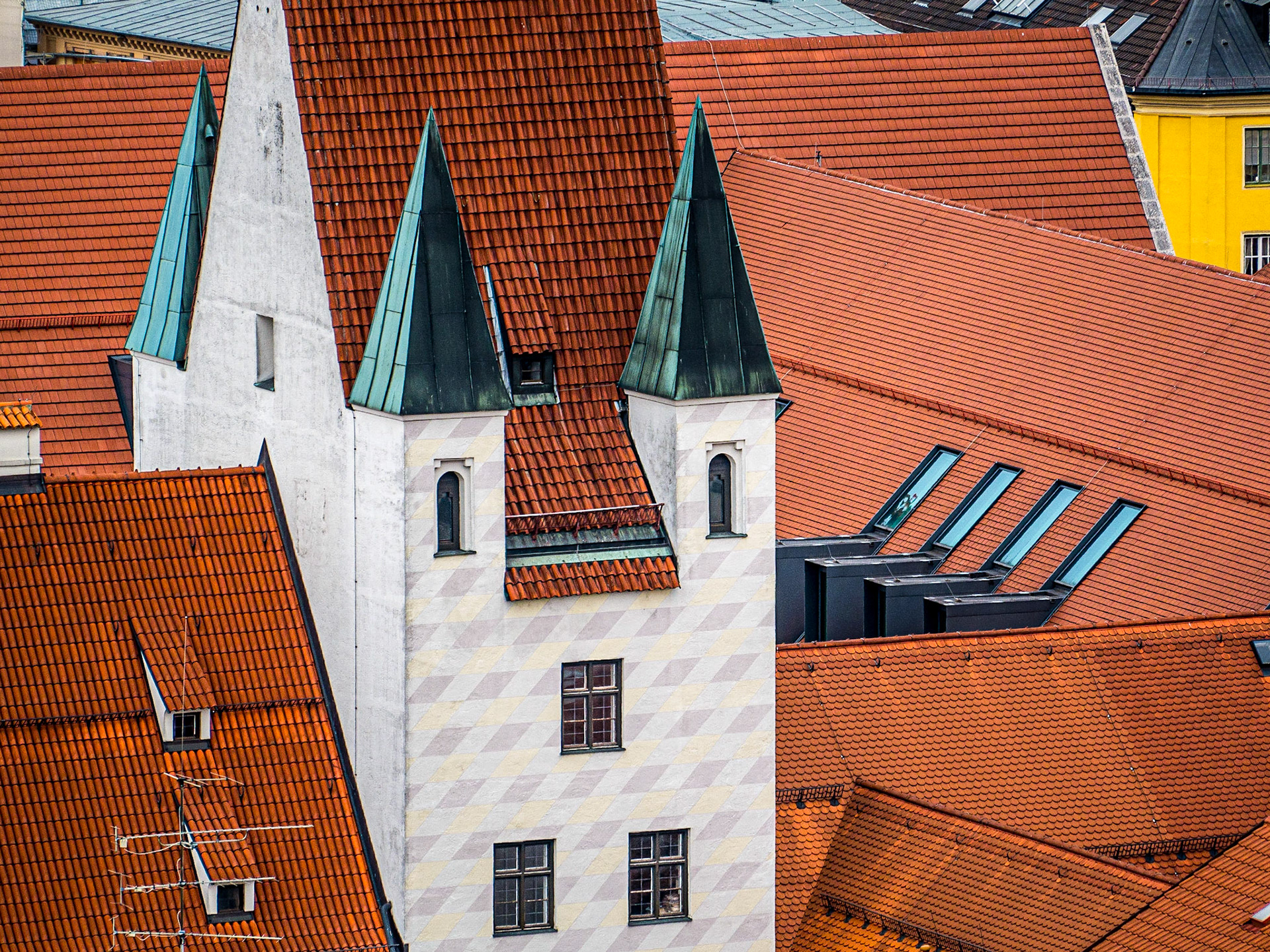 View from tower of Peterskirche, Munich, 17 Dec 2014