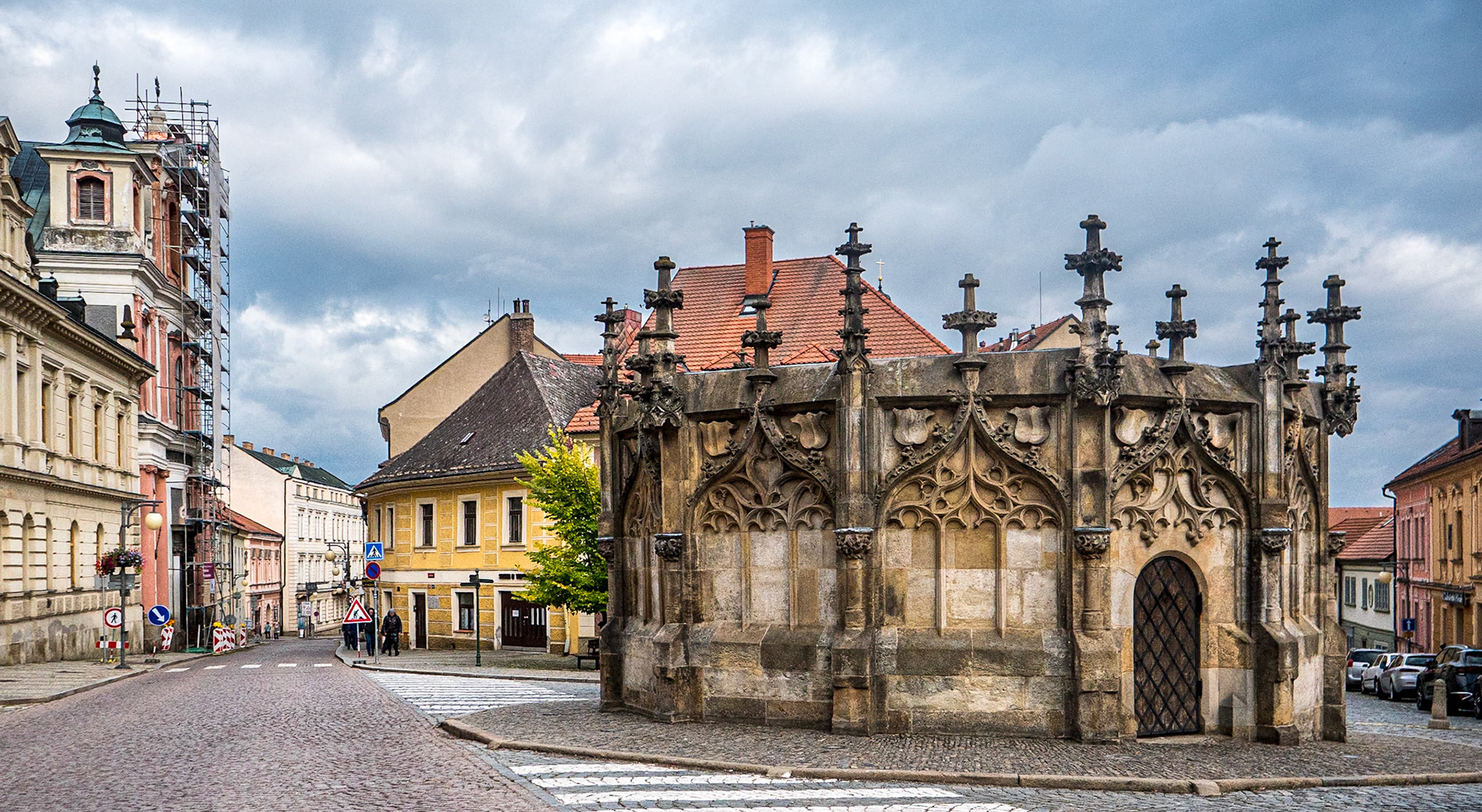 Gothic Stone Fountain, Kutná Hora, Czech Republic, 1 Oct 2025