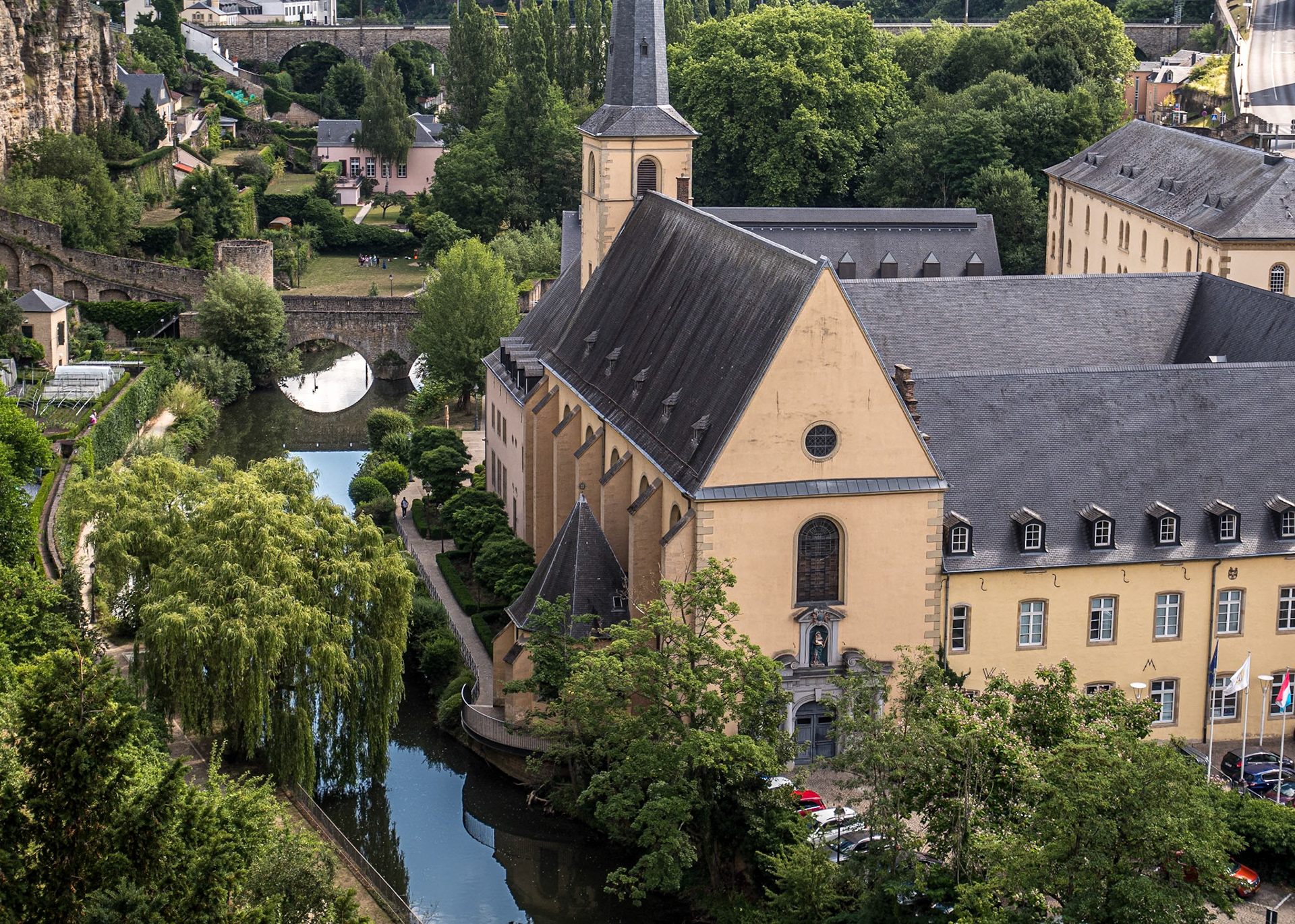View from Chemin de la Corniche, Luxembourg, 5 Jul 2022