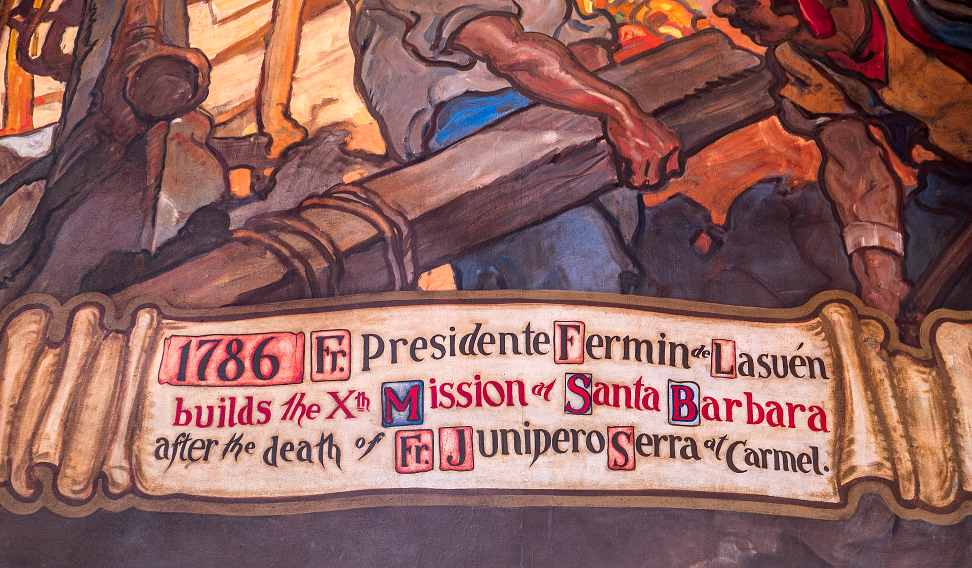 Mural Room, Santa Barbara County Courthouse, California, 23 Jan 2024