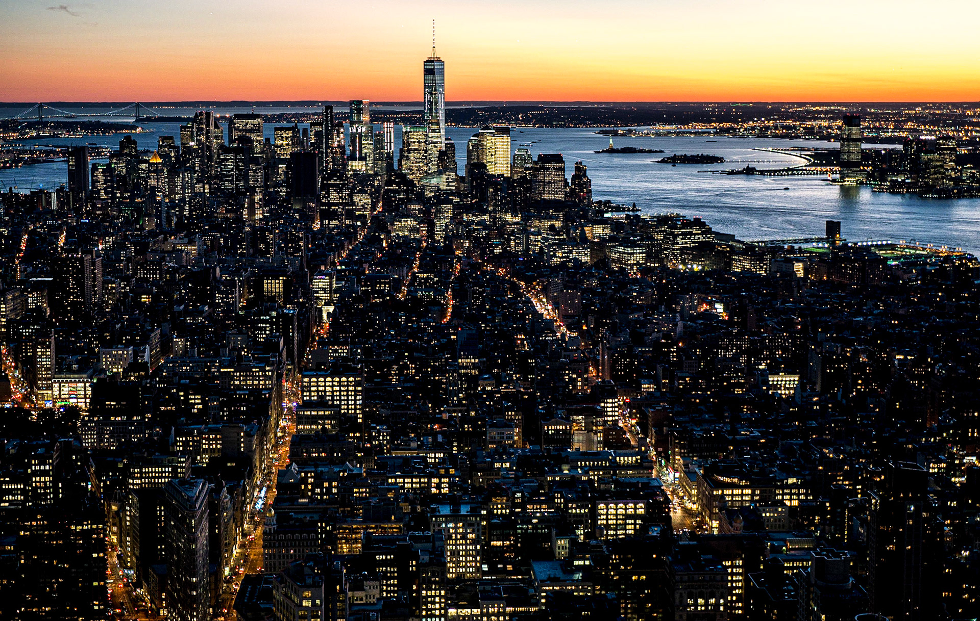 View from 86th floor of the Empire State Building, 20 Nov 2015