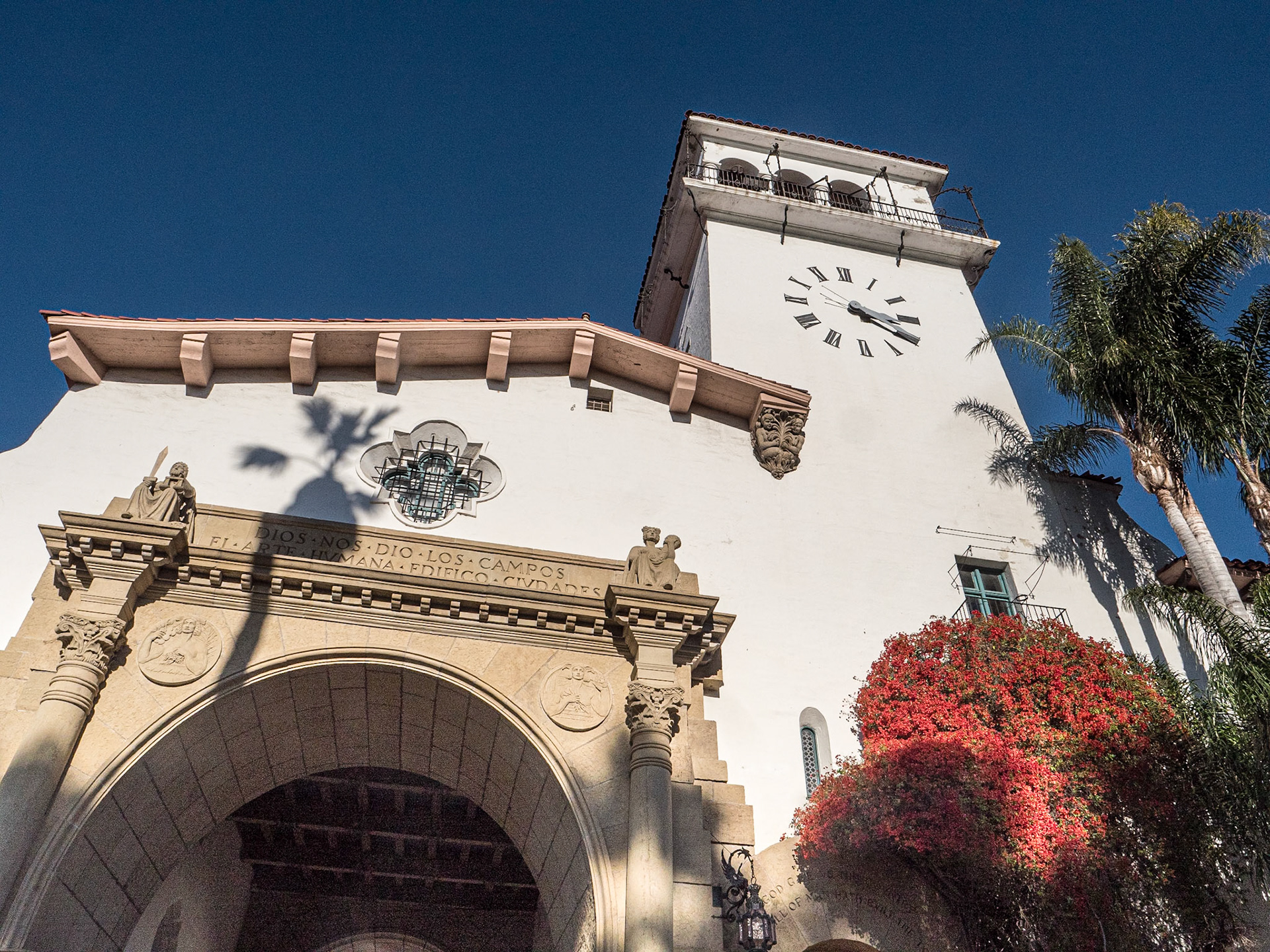 Santa Barbara County Courthouse, California, 23 Jan 2024