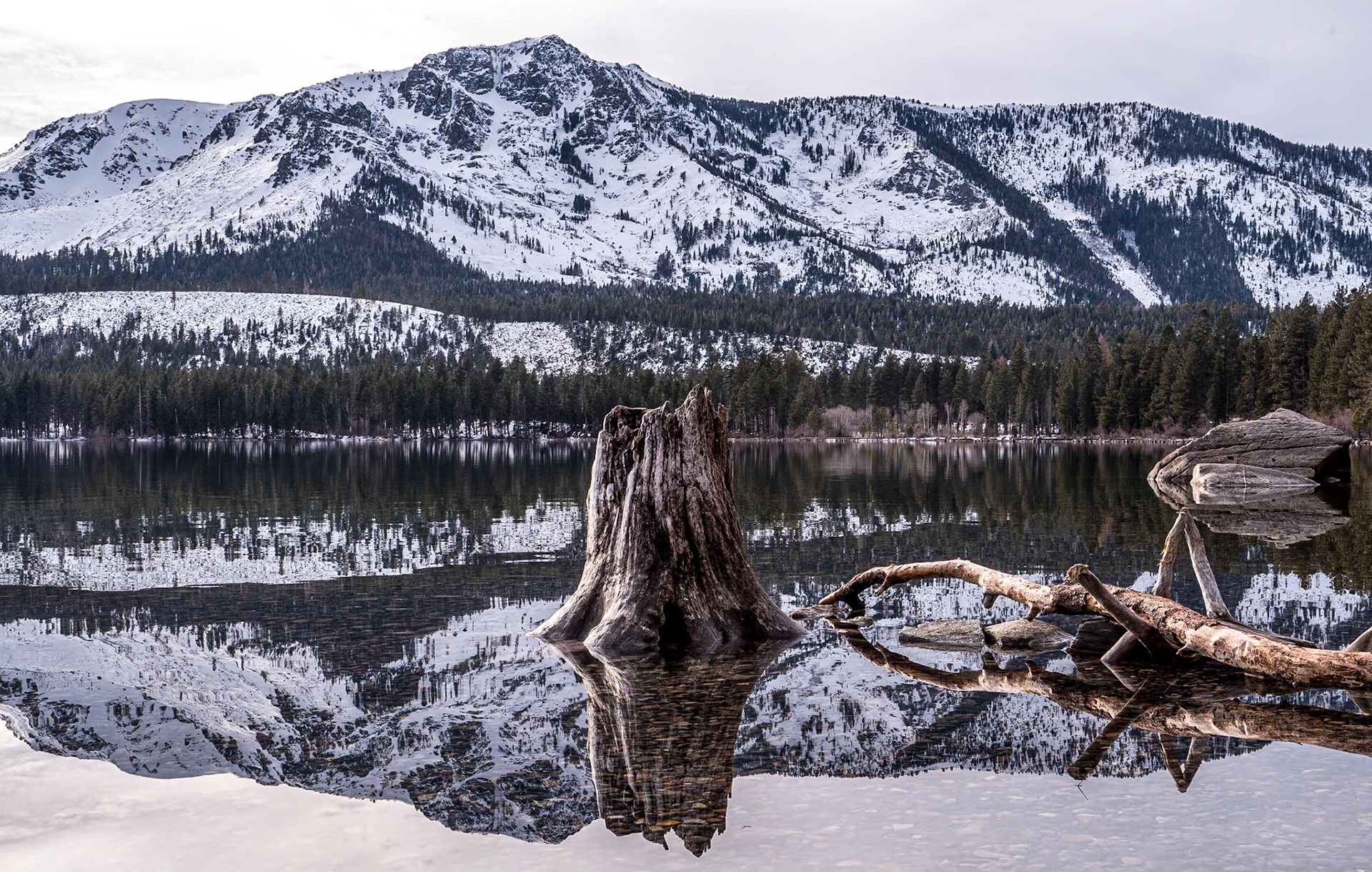 Fallen Leaf Lake, Lake Tahoe, California, 18 Jan 2024