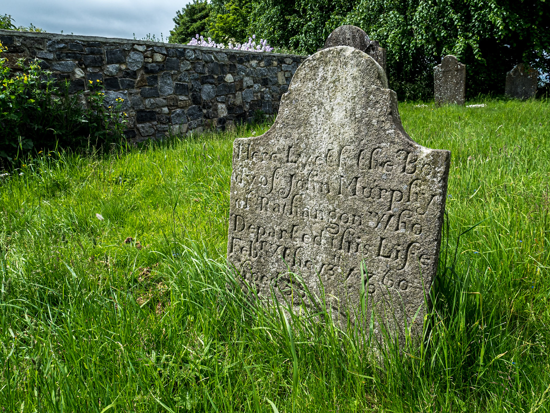 Graveyard of Rathangan CoI church, Co Kildare, 9 Jun 2021