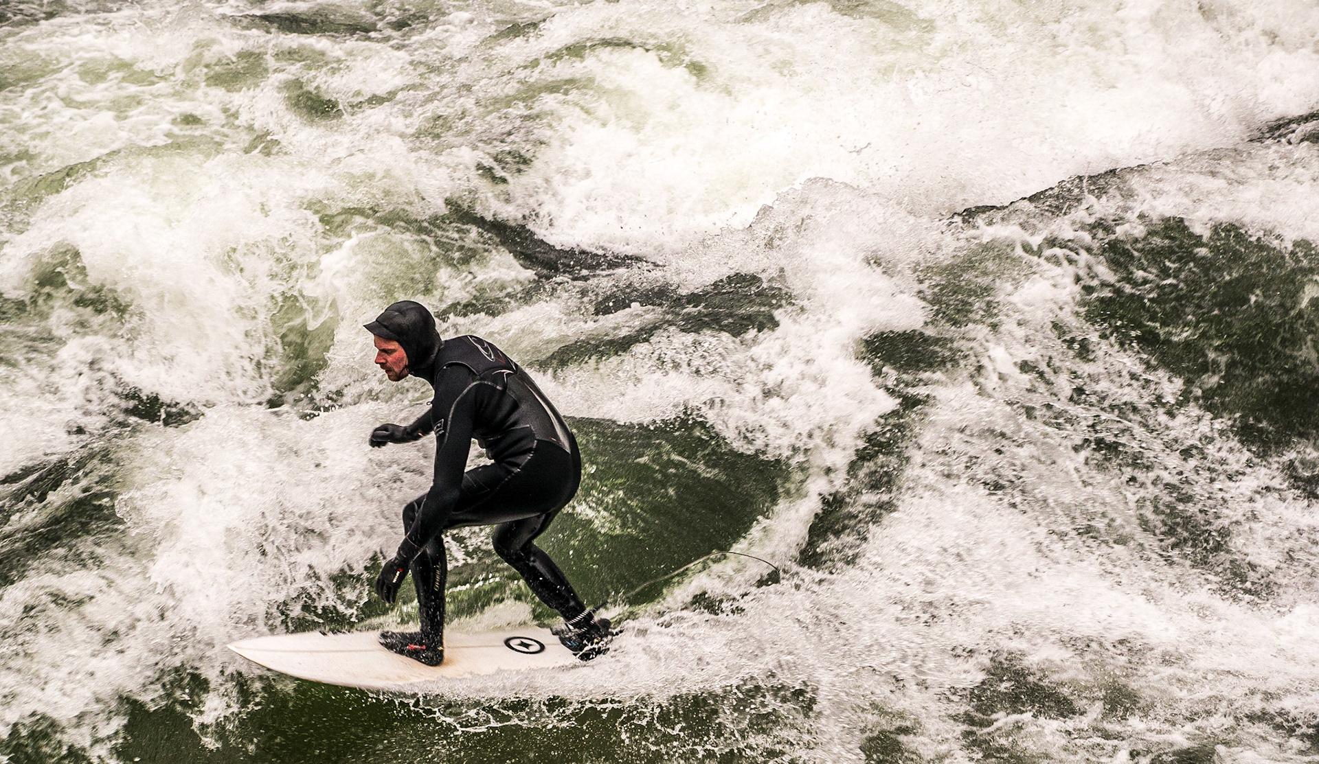 Surfing, English Garden, Munich, 17 Dec 2014