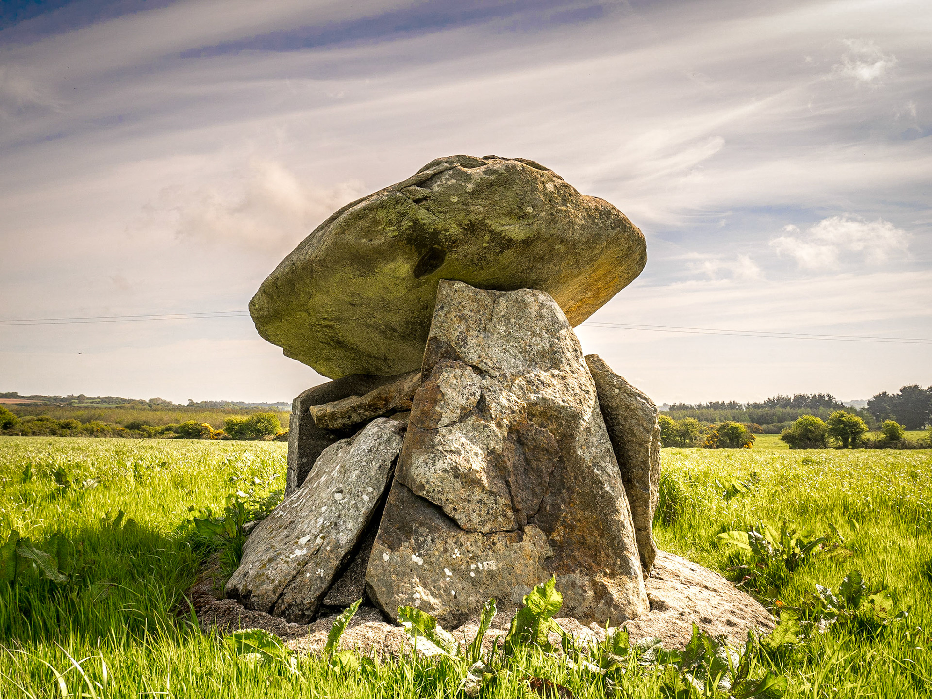 Ballinageeragh dolmen, near Dunhill, Co Waterford, 19 May 2018