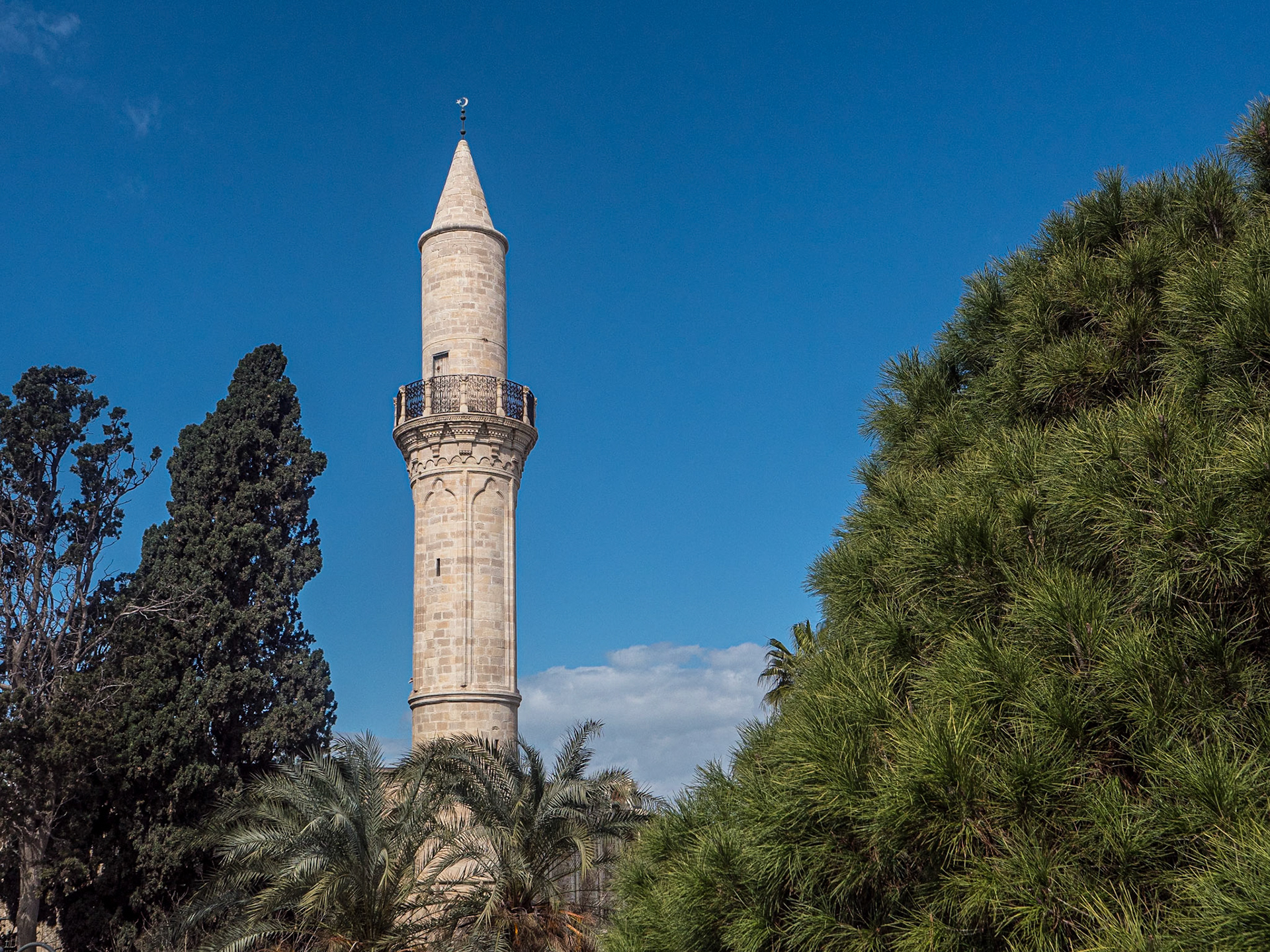 Djami Kebir Mosque from Larnaca Castle, Cyprus, 20 Feb 2025