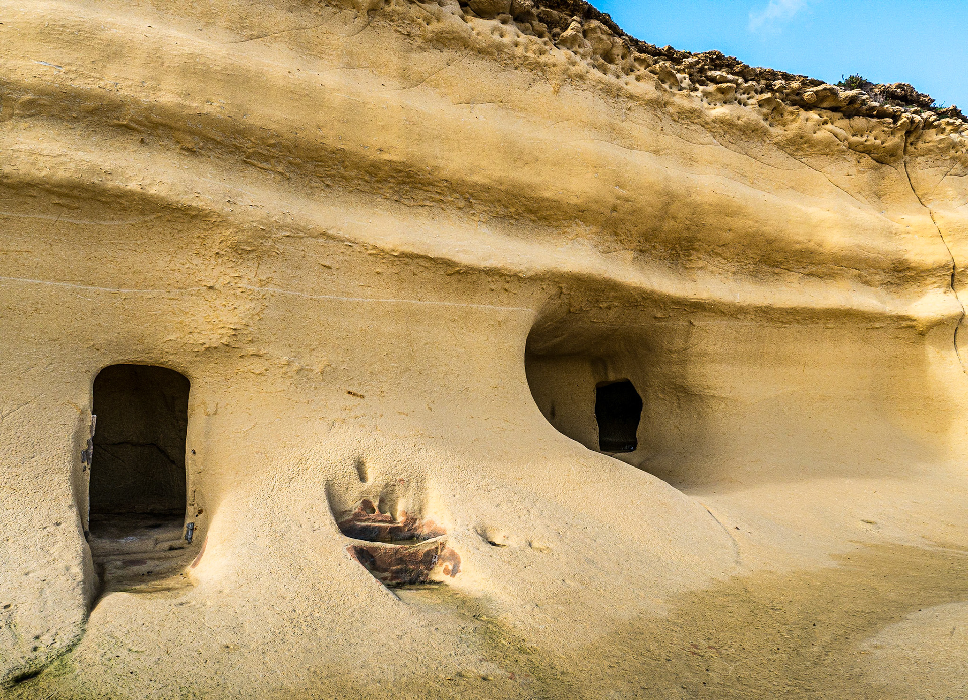 Caves near Xwejni Bay, Gozo, 22 Feb 2015
