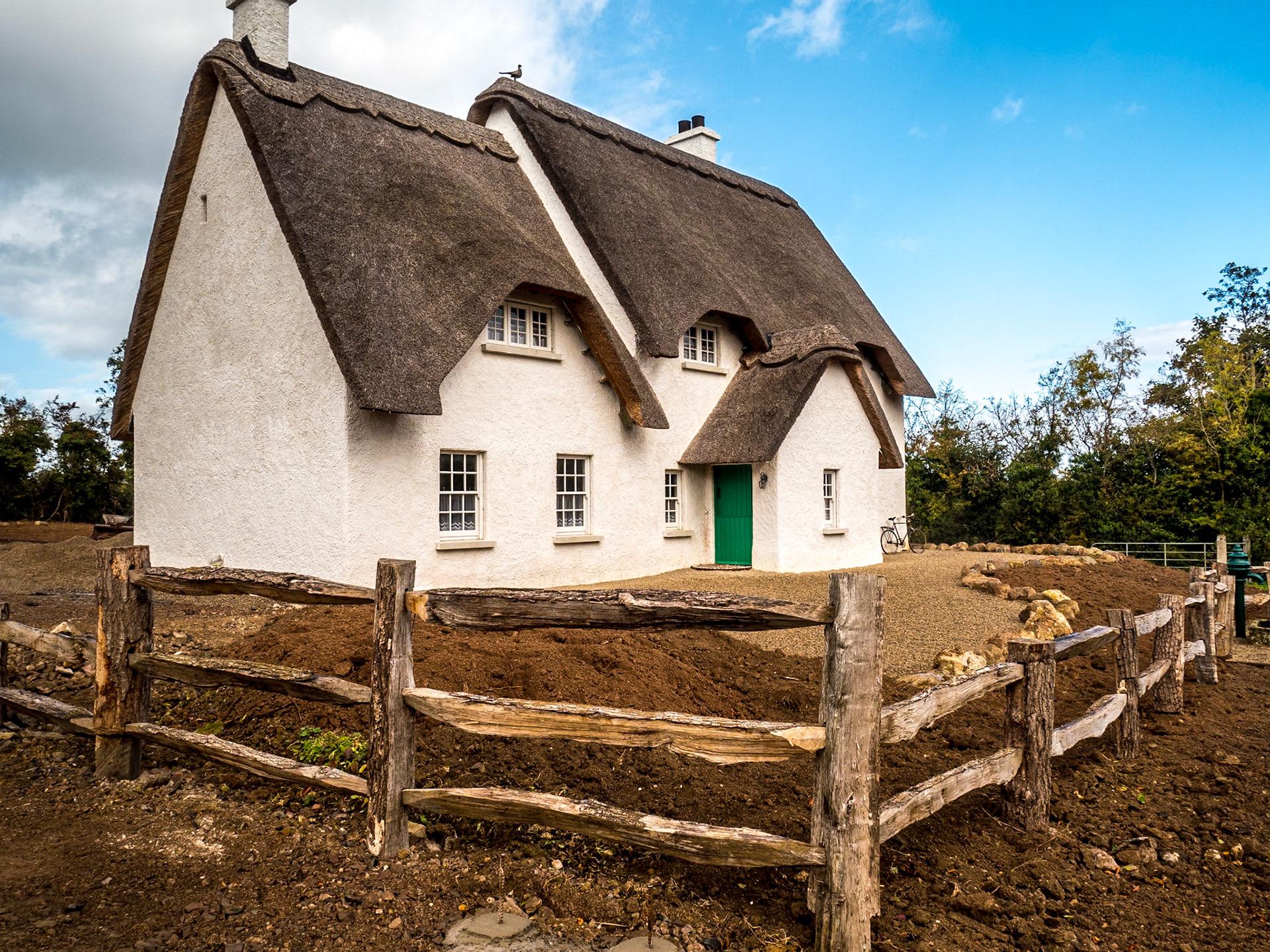 New thatched house, near Stewartstown, Co Tyrone, 30 Sep 2018
