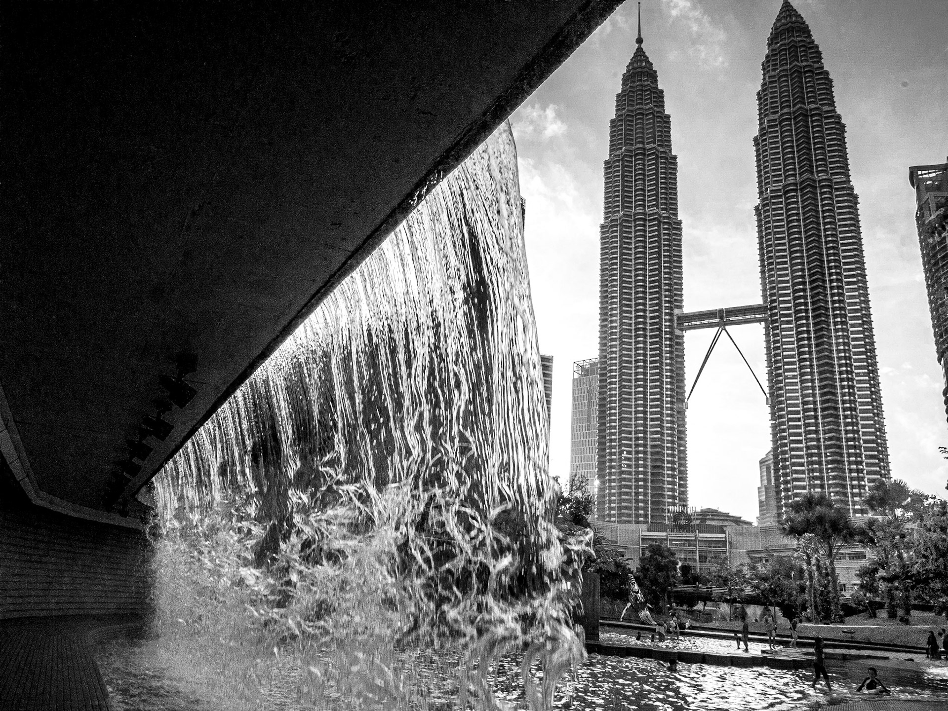 Petronas towers from KLCC Park, Kuala Lumpur, 31 May 2017
