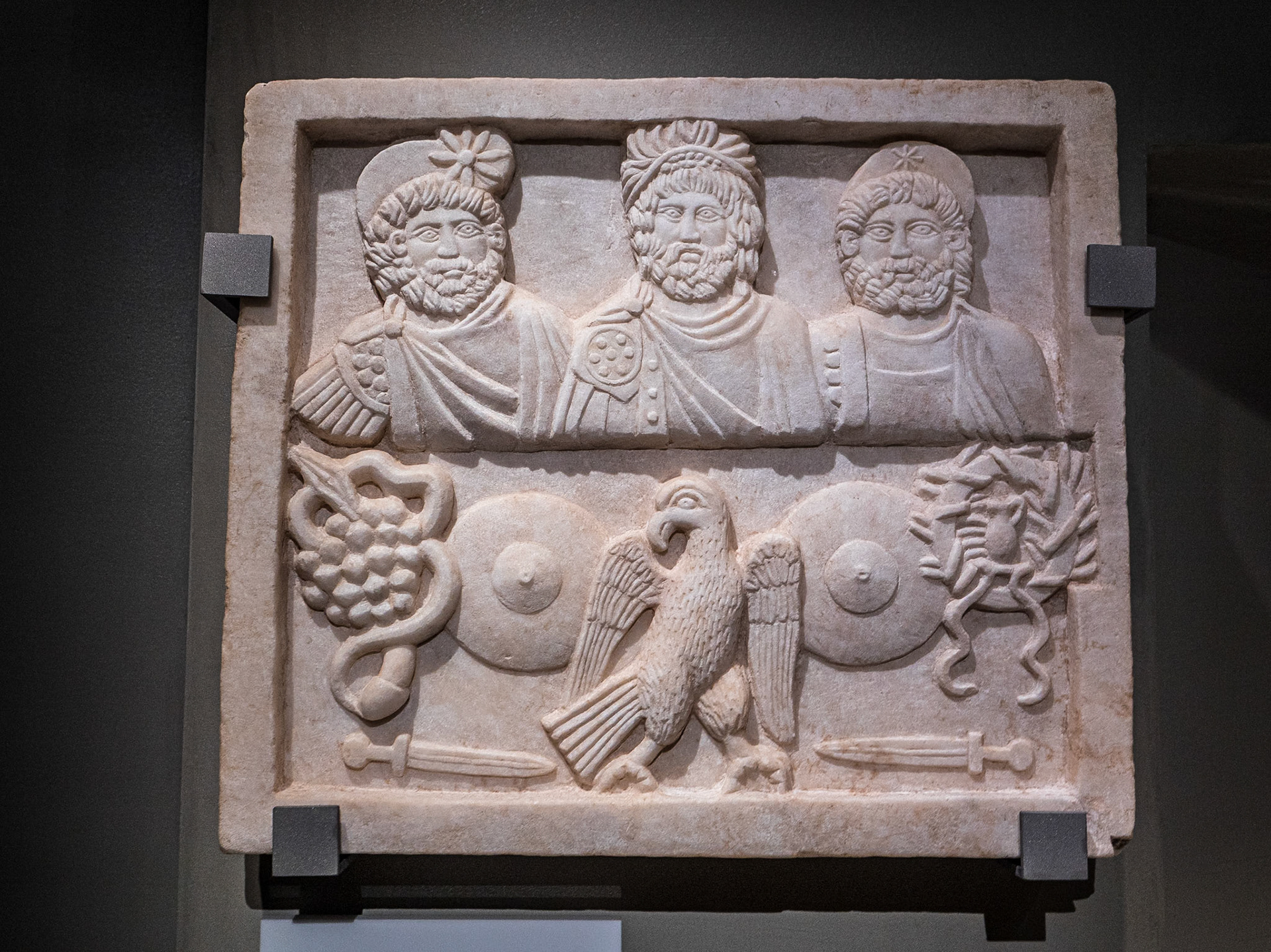 Relief with trinity of Palmyra, The Acropolis Museum, Athens, 22 Sep 2024