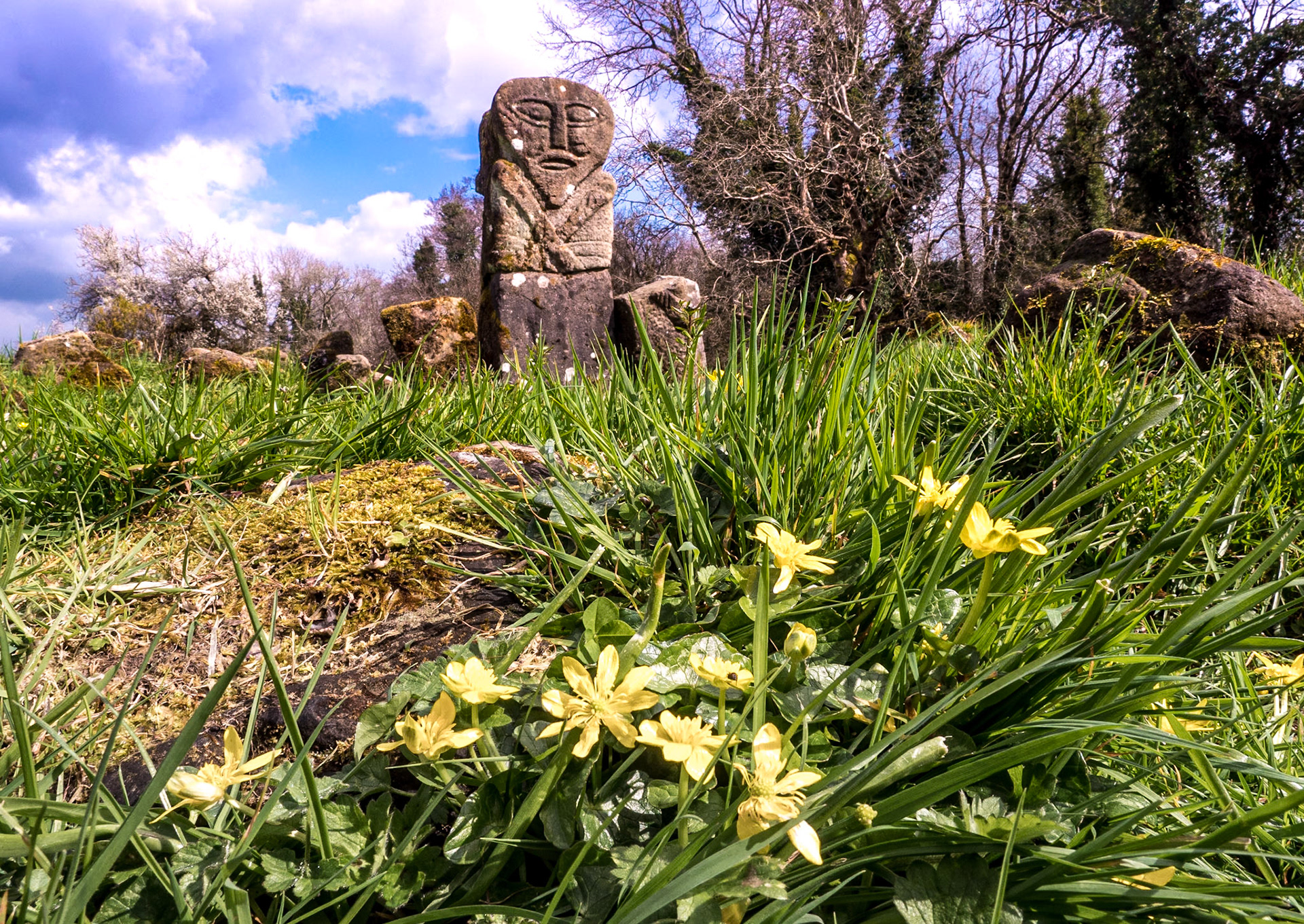 Caldragh Cemetery, Boa Island, Co Fermanagh, 4 Apr 2019