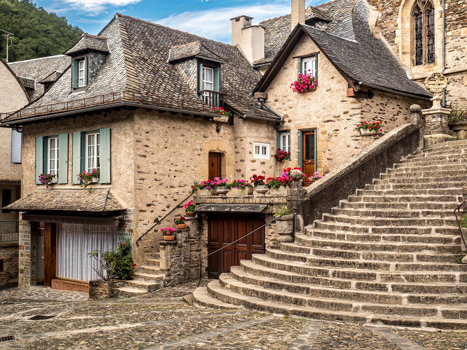 Estaing, France, 25 Jul 2021