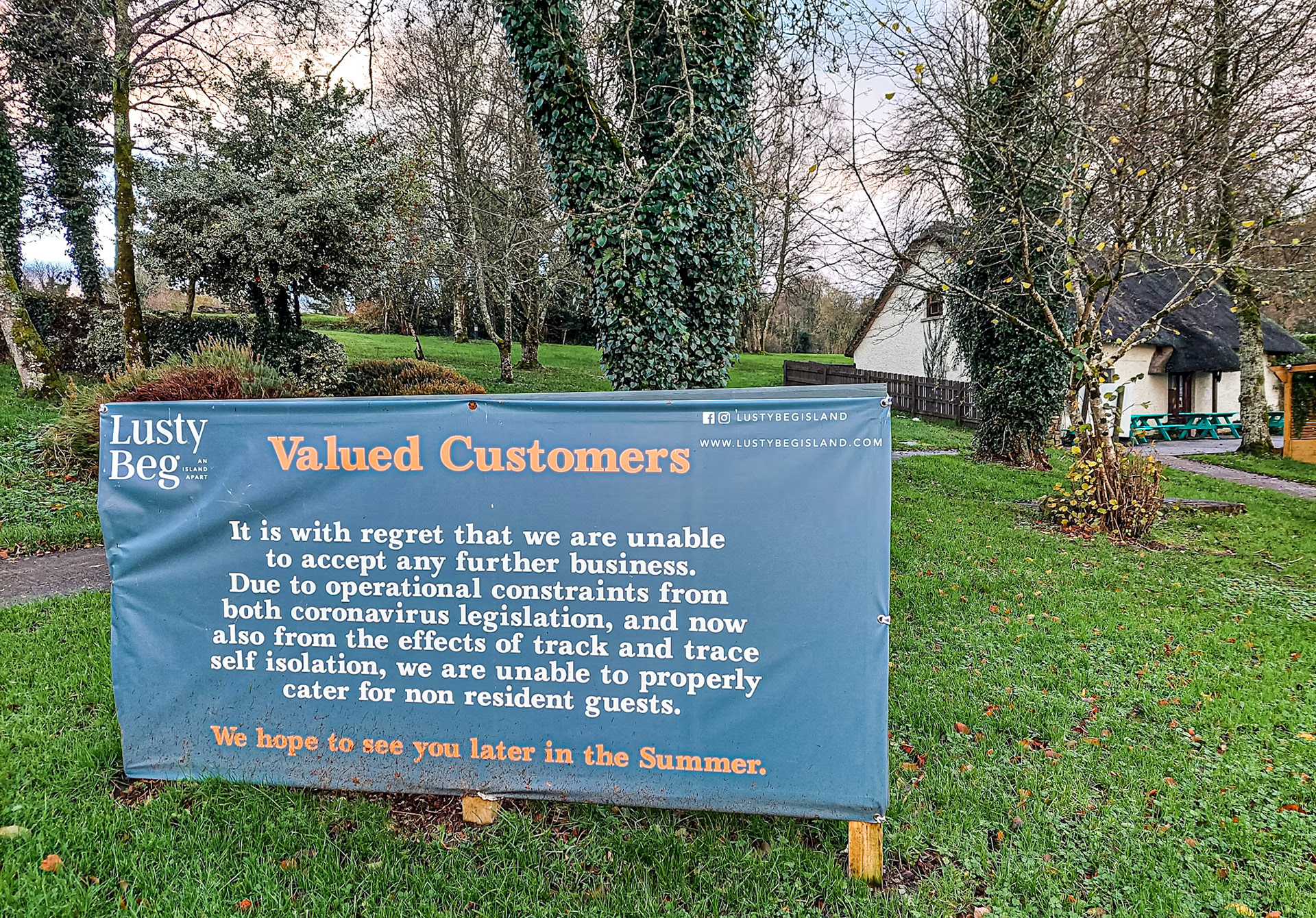 Lusty Beg Island Resort, Co Fermanagh, 3 Dec 2021