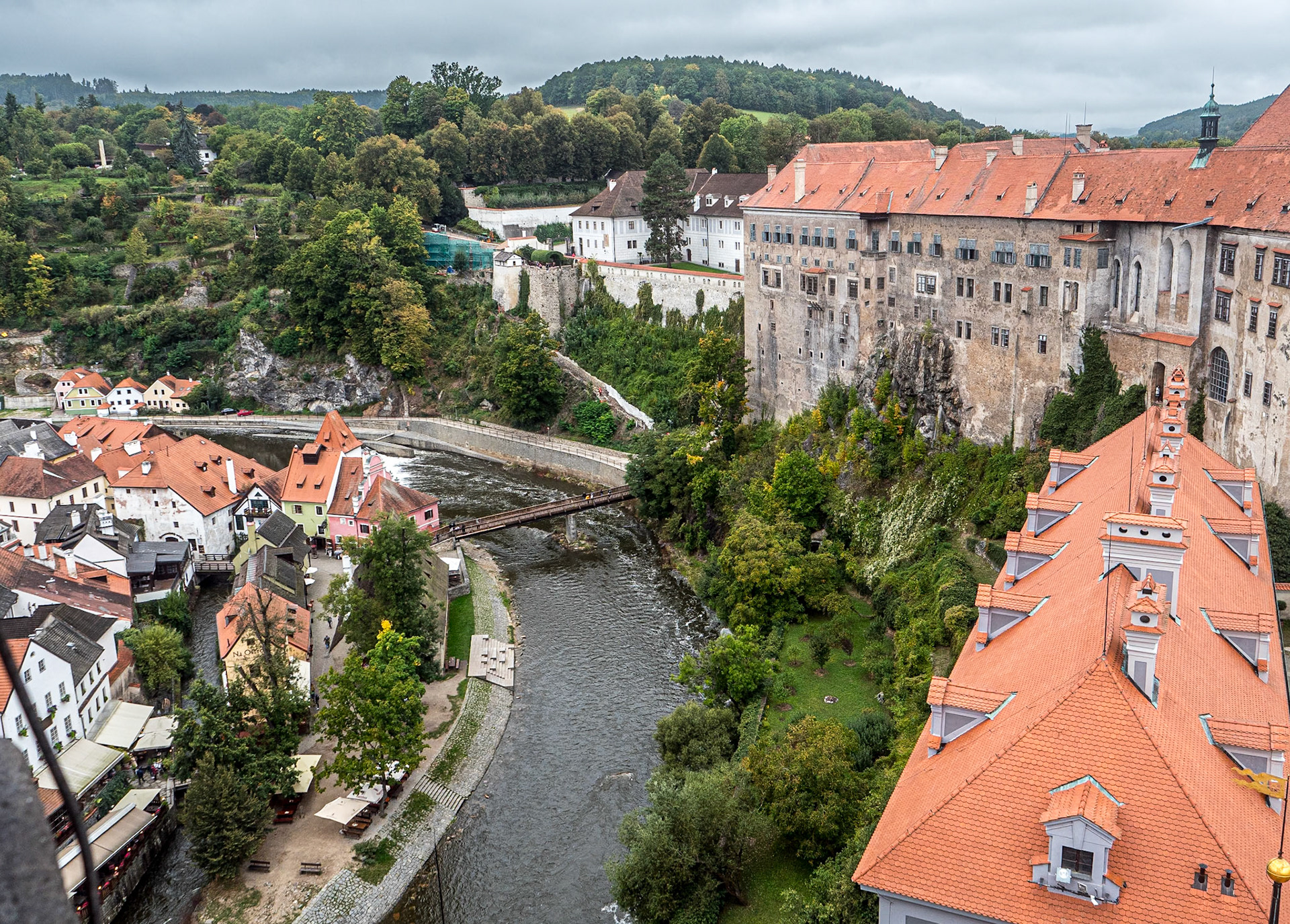View from Český Krumlov Castle Tower, Czech Republic, 23 Sep 2025