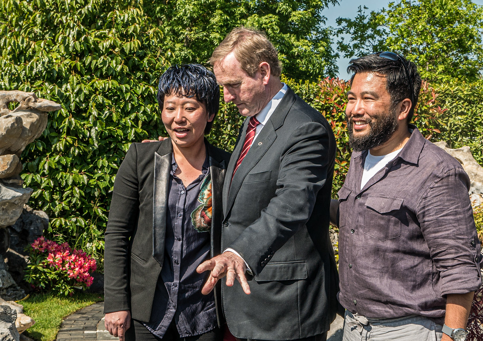 Taoiseach, Chinese Yi garden, Bloom in the Park garden festival, Dublin, 3 Jun 2016