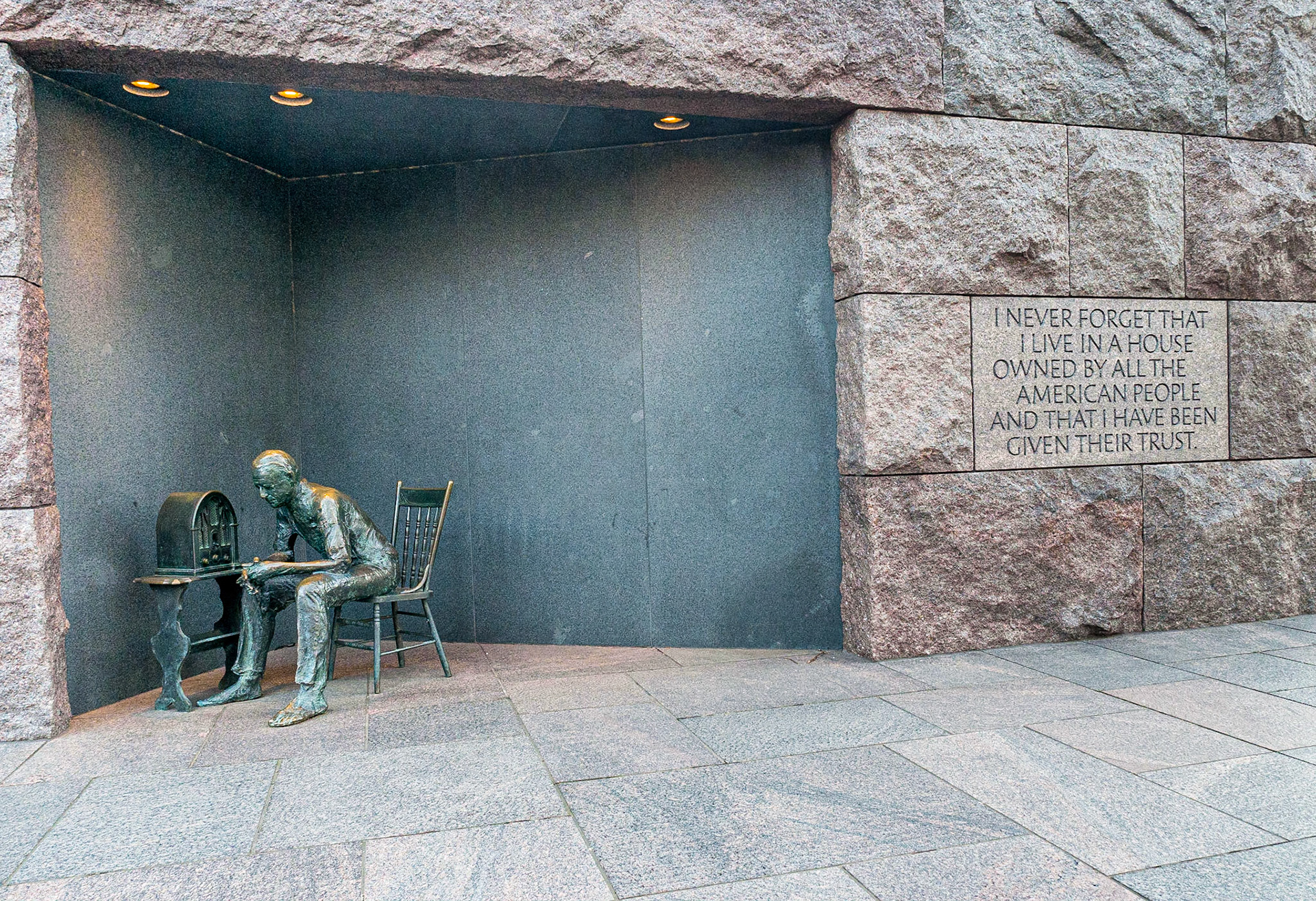 Franklin Delano Roosevelt Memorial, Washington DC, 3 Mar 2018