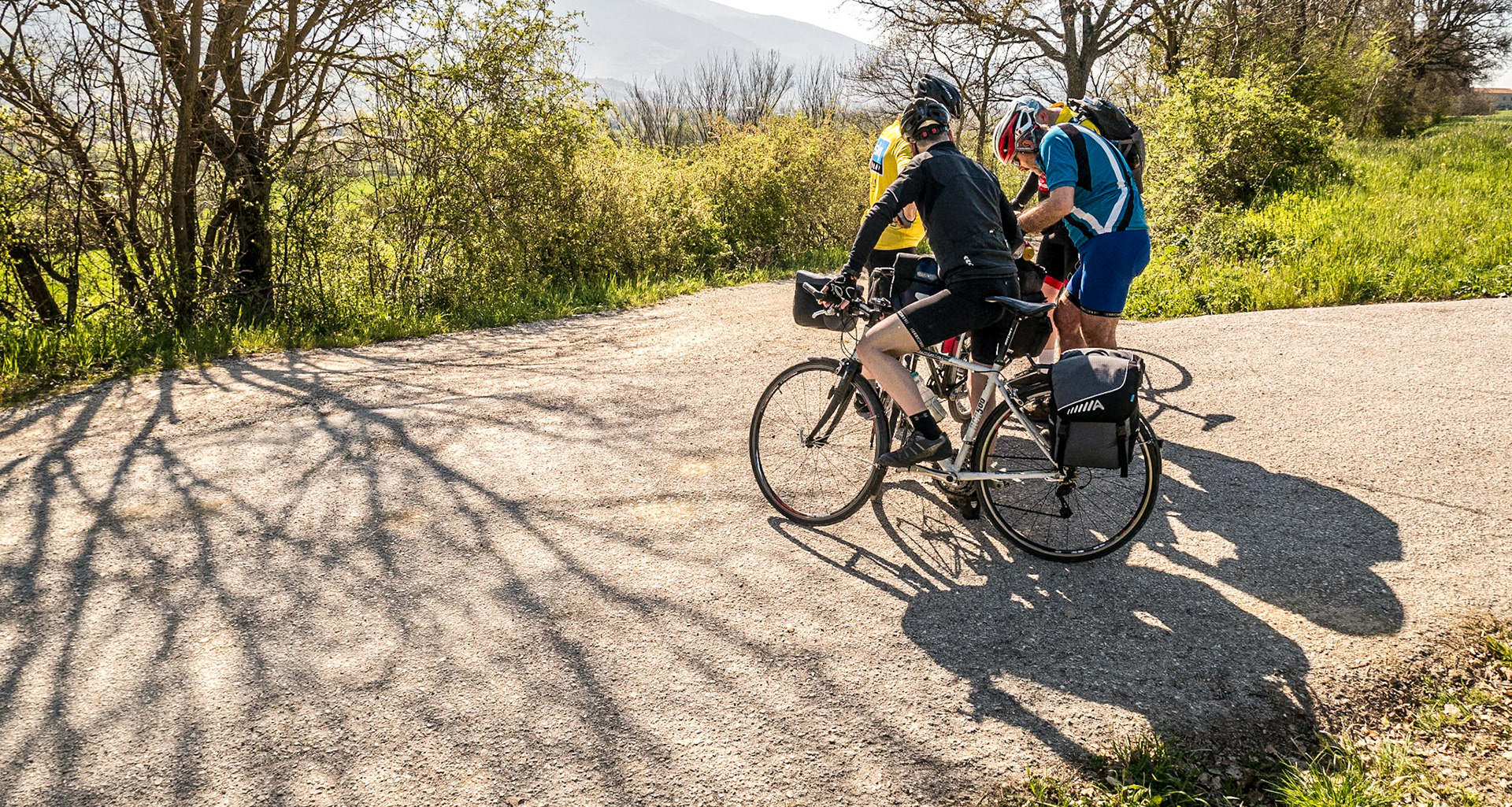 At the start of Strada di San Bartolo, Umbria, 21 Apr 2015