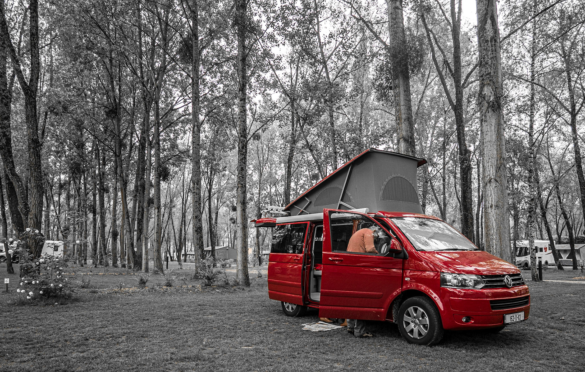 At Les Saules camping site, Cheverny, 18 May 2016