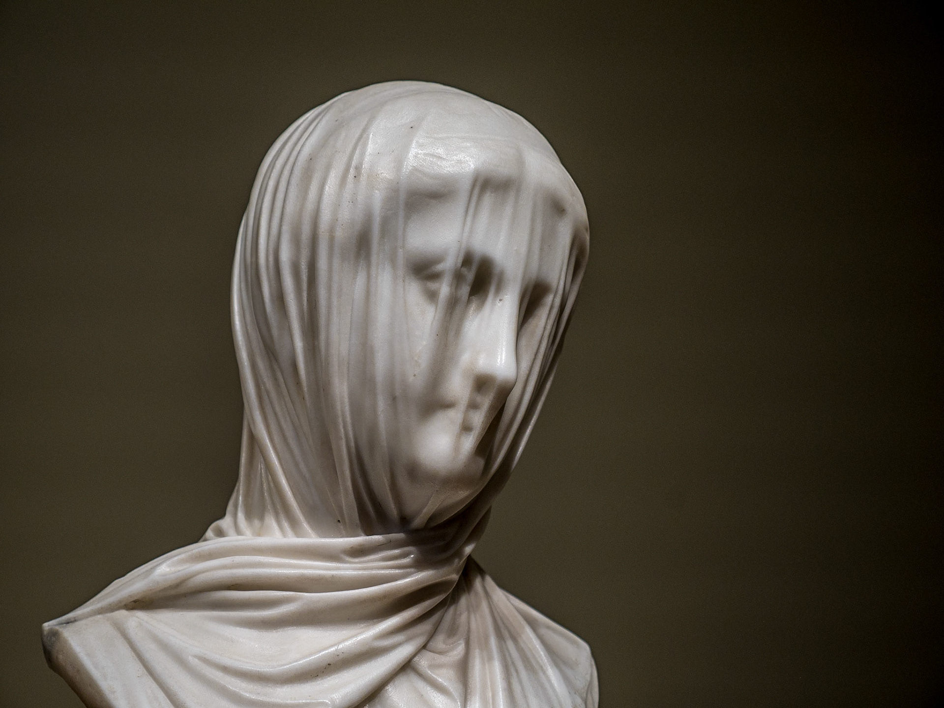 Veiled bust ("The Veiled Nun"), National Gallery of Art, Washington DC, 4 Mar 2018
