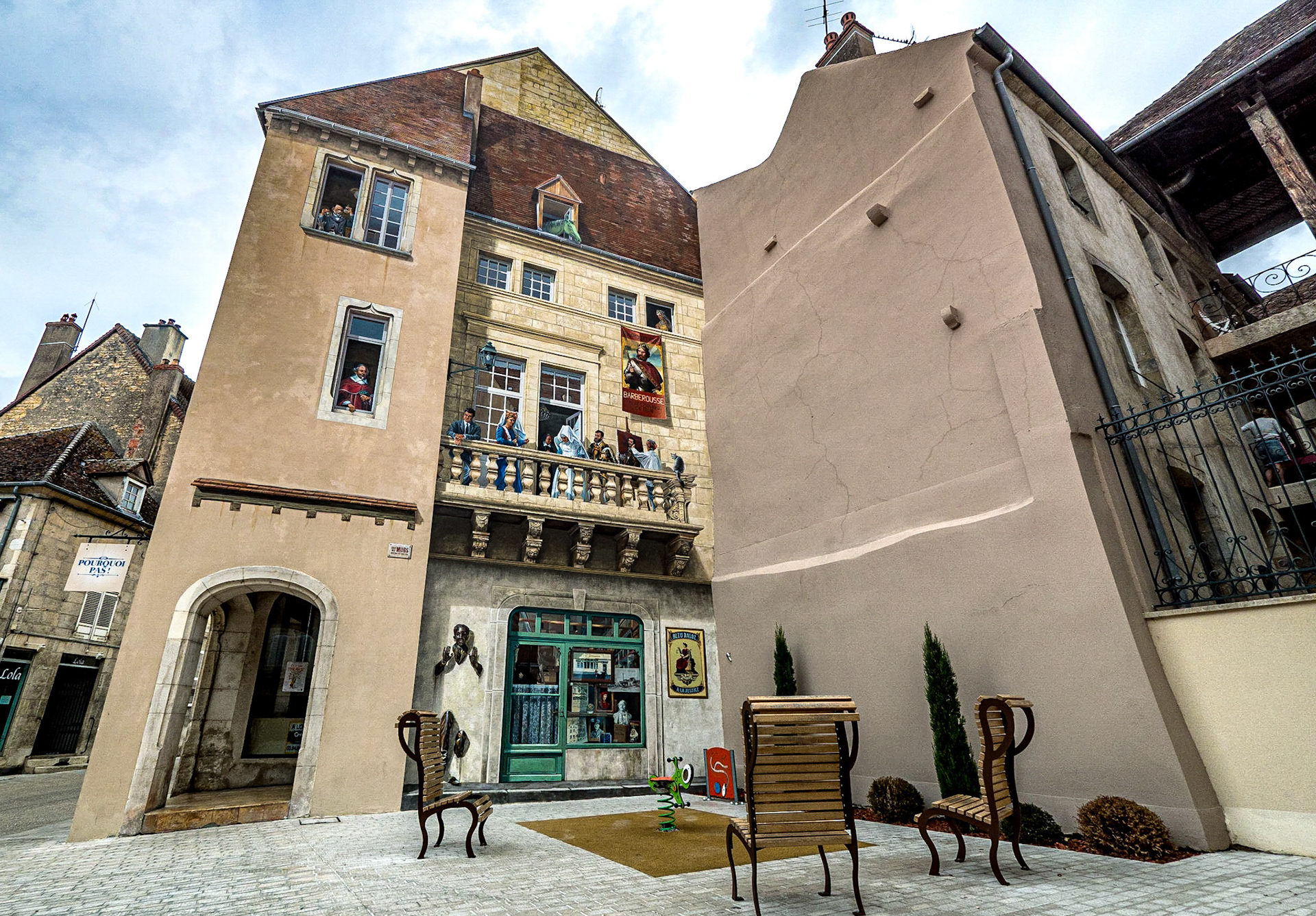 Rue Sous Préfecture, Dole, France, 25 Sep 2019