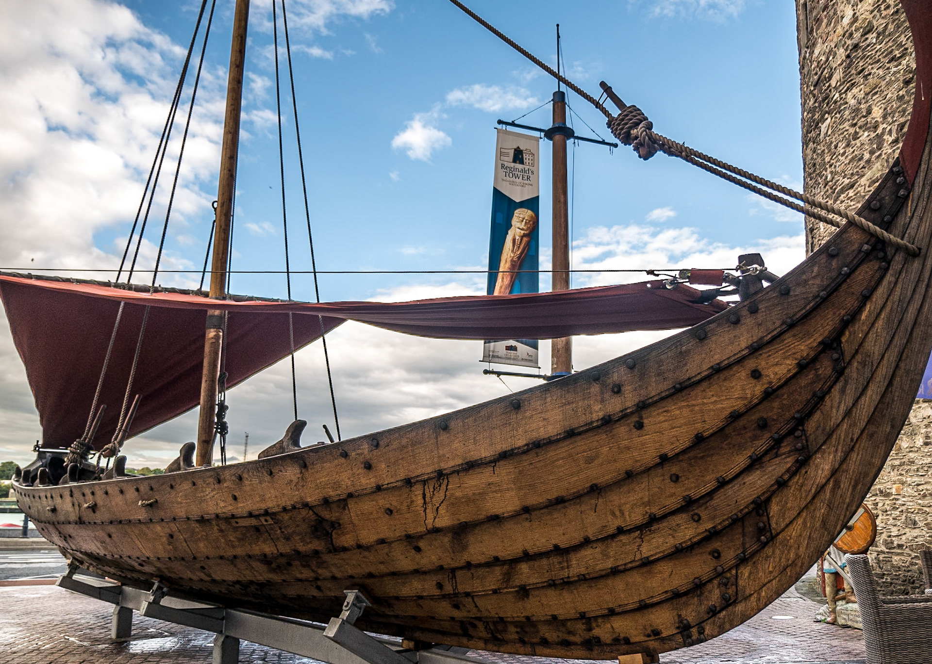 Boat at Reginald's Tower, Waterford, 2 Jul 2016