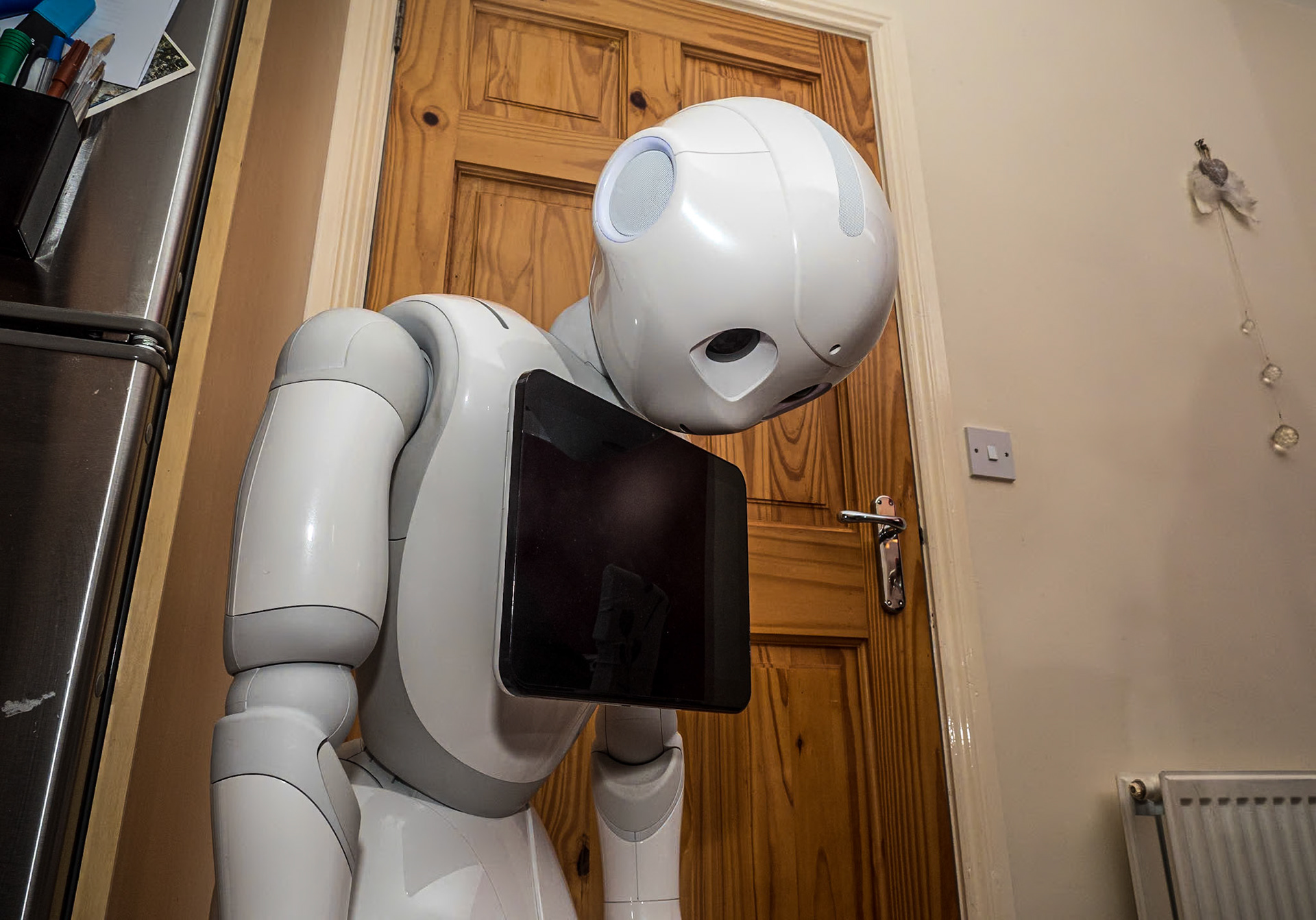 Pepper robot, in Dorcas &amp; Arnaud's, Citywest, 12 Feb 2021