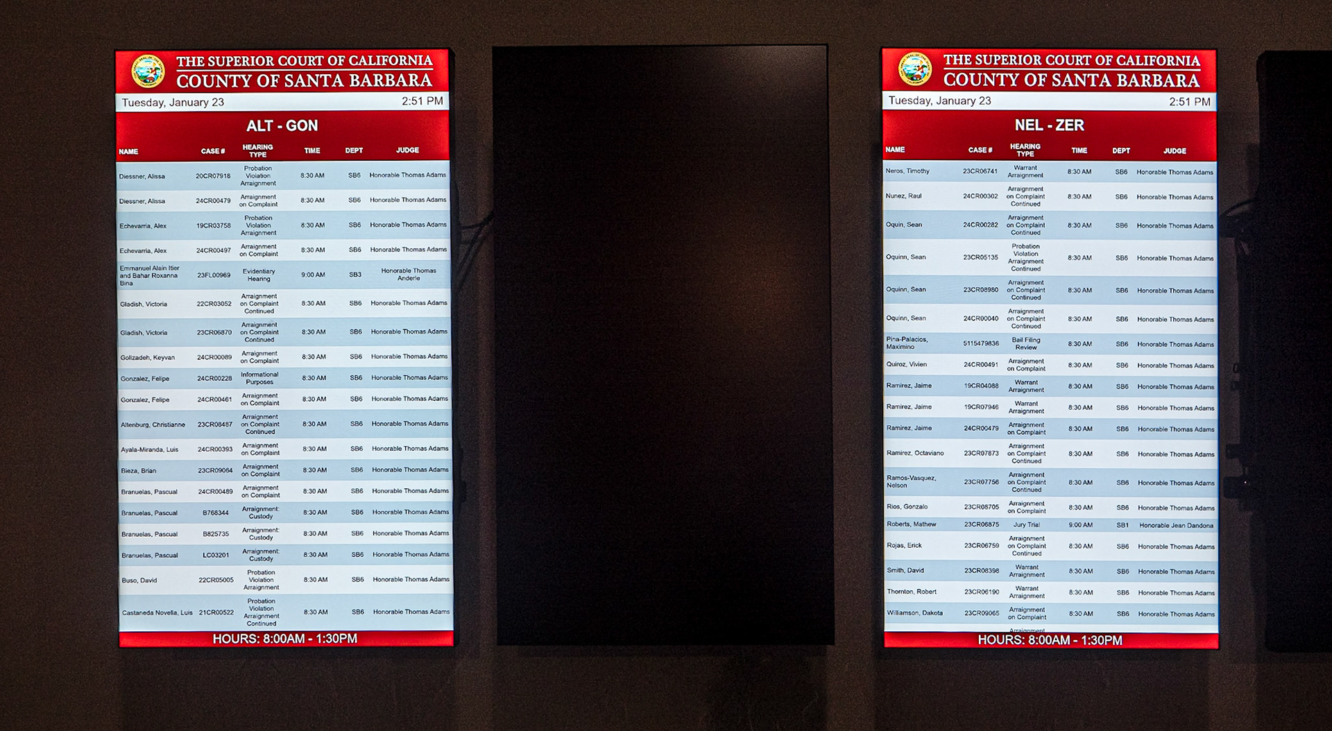 Santa Barbara County Courthouse, California, 23 Jan 2024