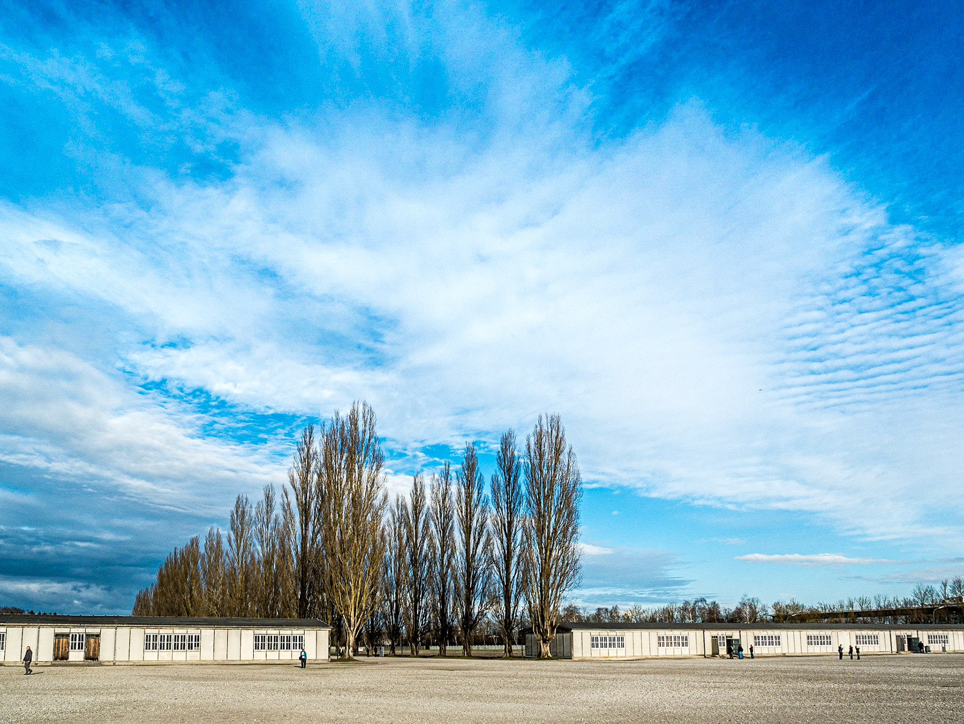 Reconstructed barracks, Dachau, 14 Dec 2014