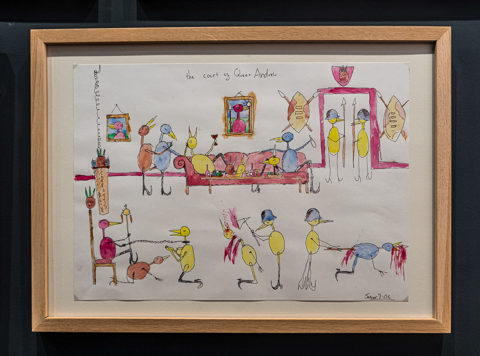 "The Court of Queen Andrew" by Andrew Gilbert, 1980, Gallery of Modern Art, Hradec Králové, Czech Republic, 2 Oct 2025