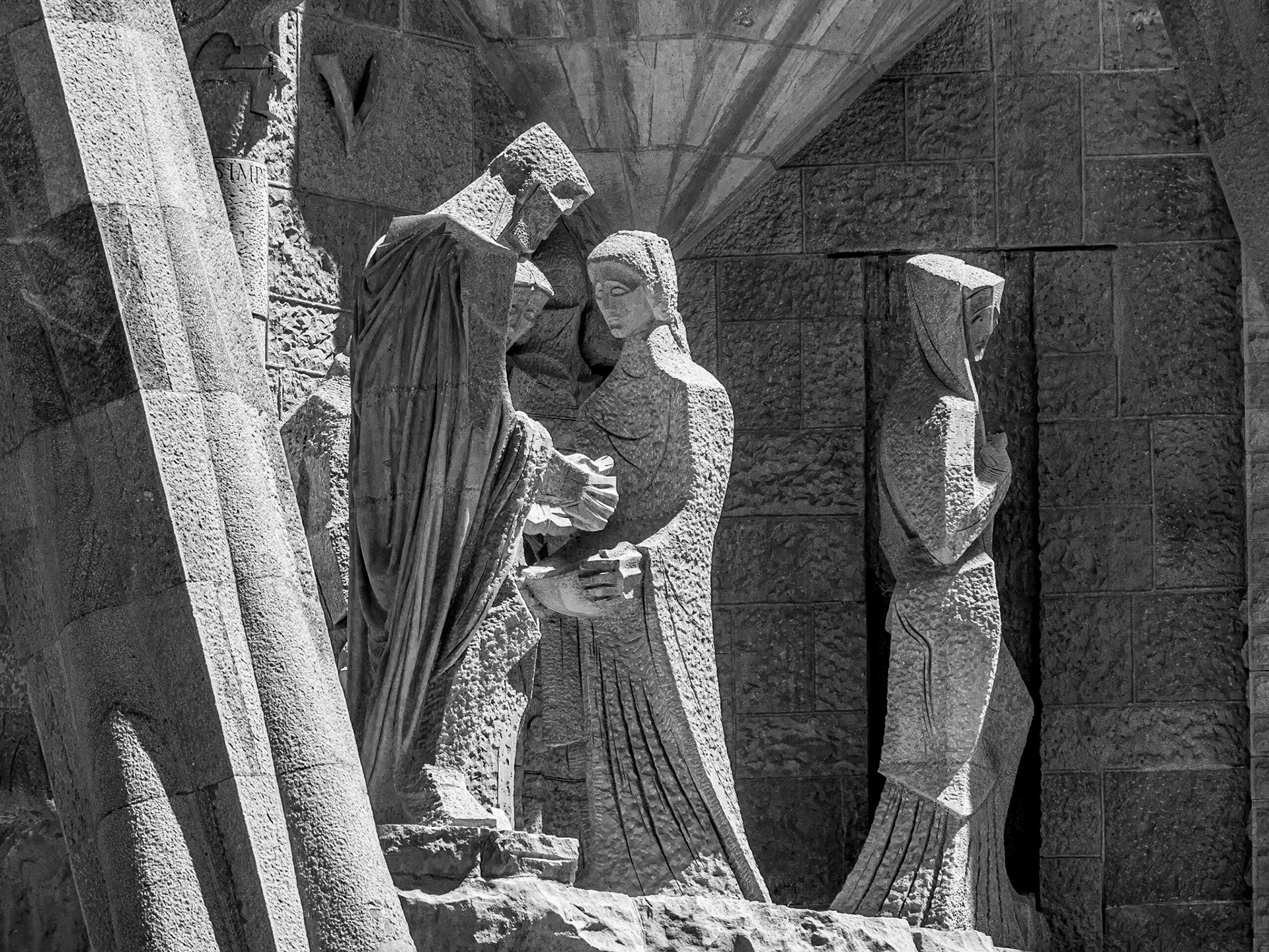 Exterior of Sagrada Família, Barcelona, 25 Jun 2016