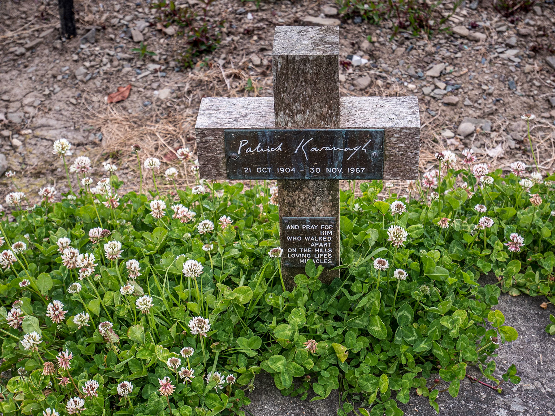 Patrick Kavanagh's grave, Inishkeen, Co Monaghan, 7 Jun 2023