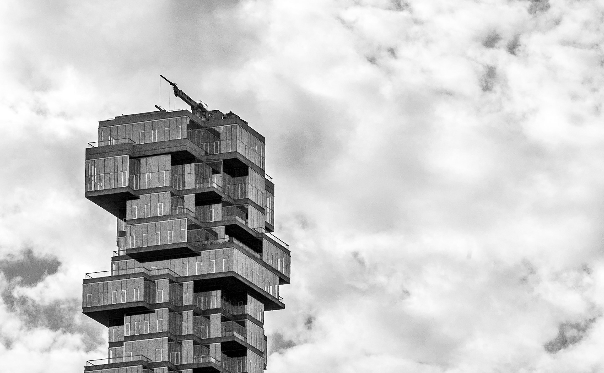 56 Leonard St, from Chinatown, Manhattan, 6 Mar 2018