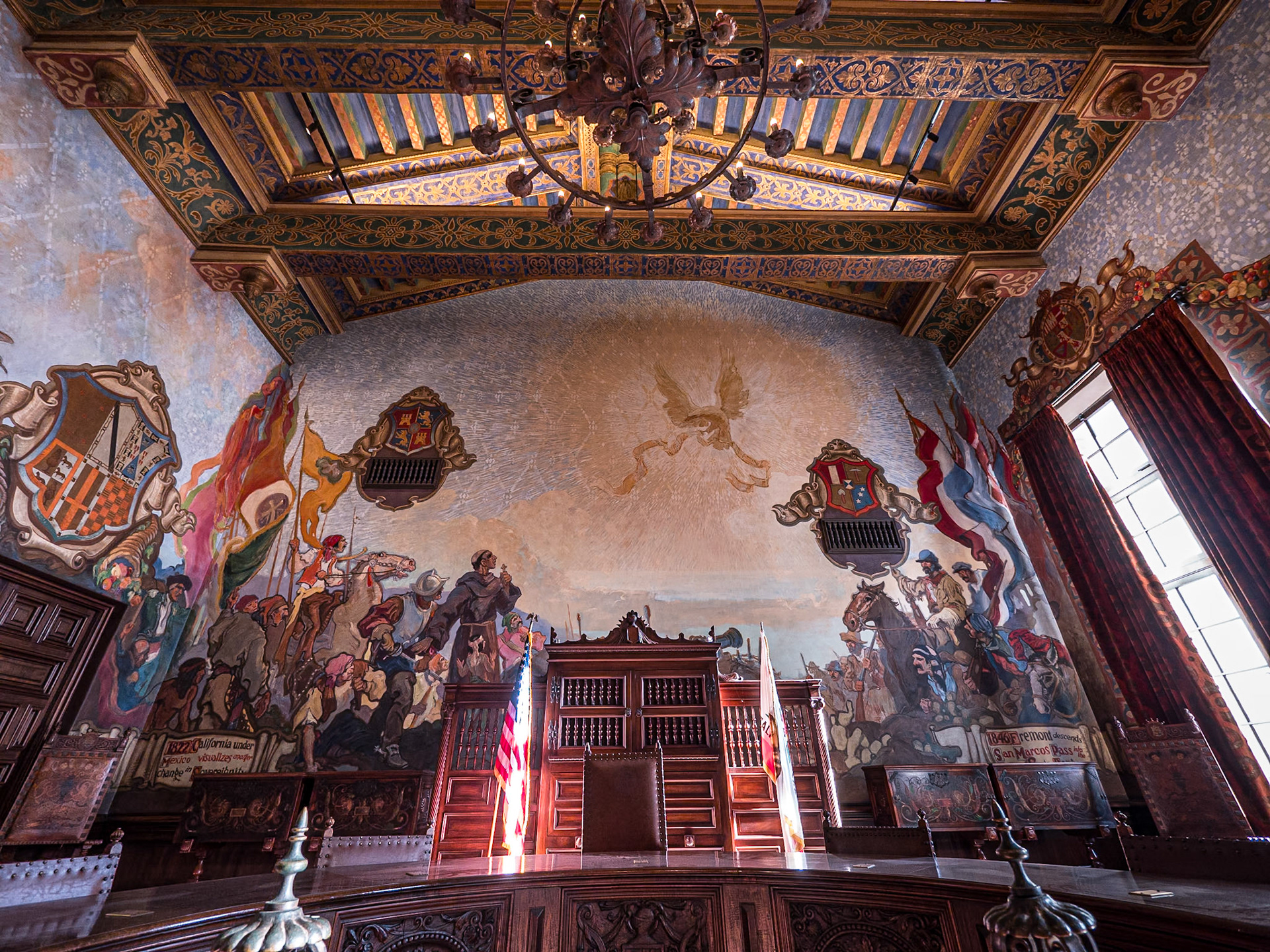Mural Room, Santa Barbara County Courthouse, California