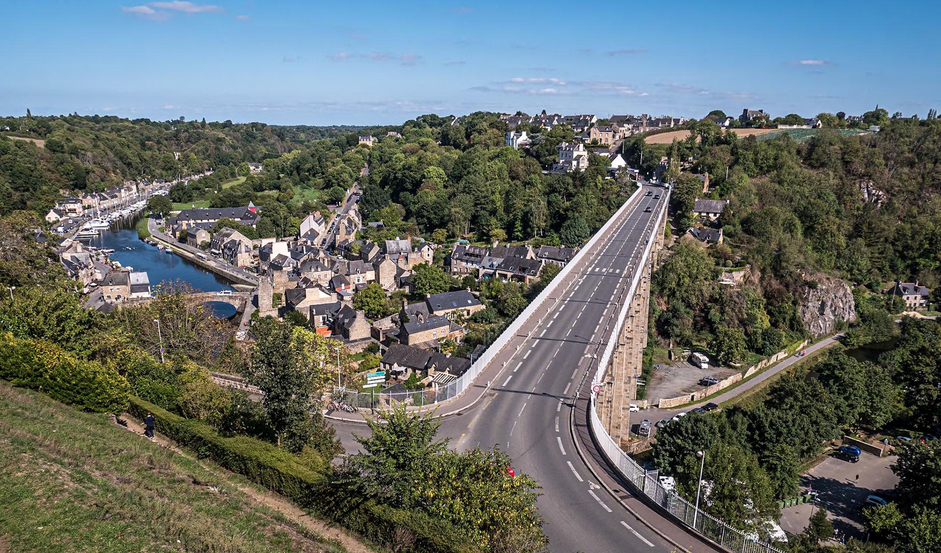 View from Jardin Anglais, Dinan, France, 21 Sep 2022