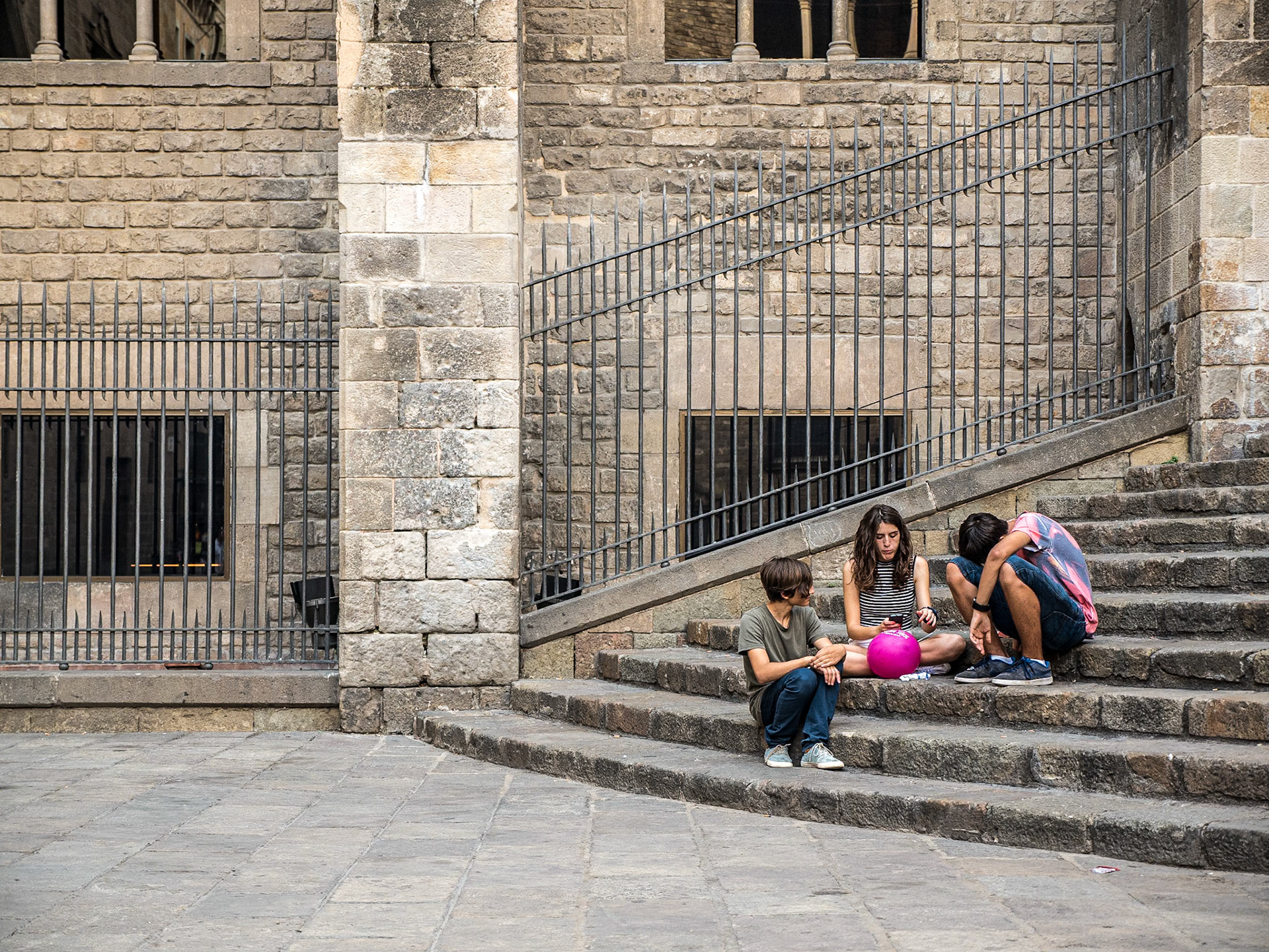 Plaça del Rei, Barcelona, 26 Jun 2016